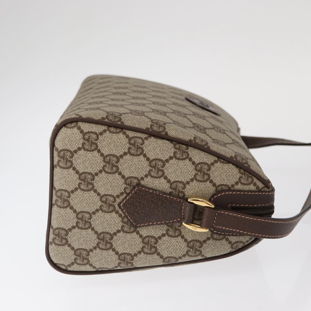 GUCCI GG Supreme Shoulder Bag PVC Beige Gold 001 115 6595 Auth 153003