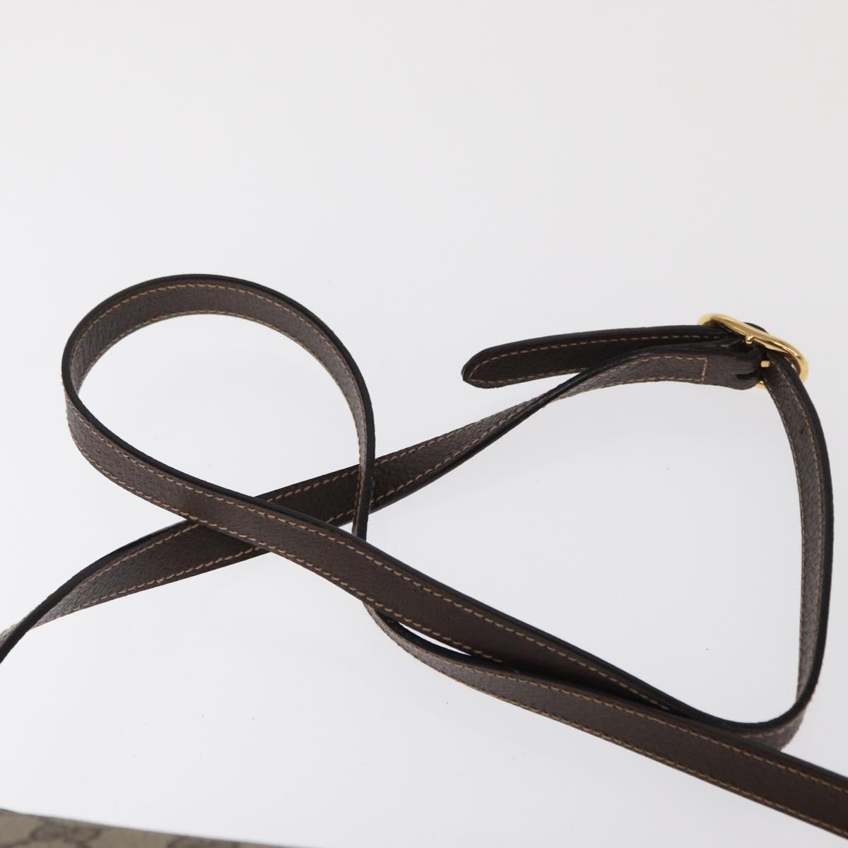 GUCCI GG Supreme Shoulder Bag PVC Beige Gold 001 115 6595 Auth 153003