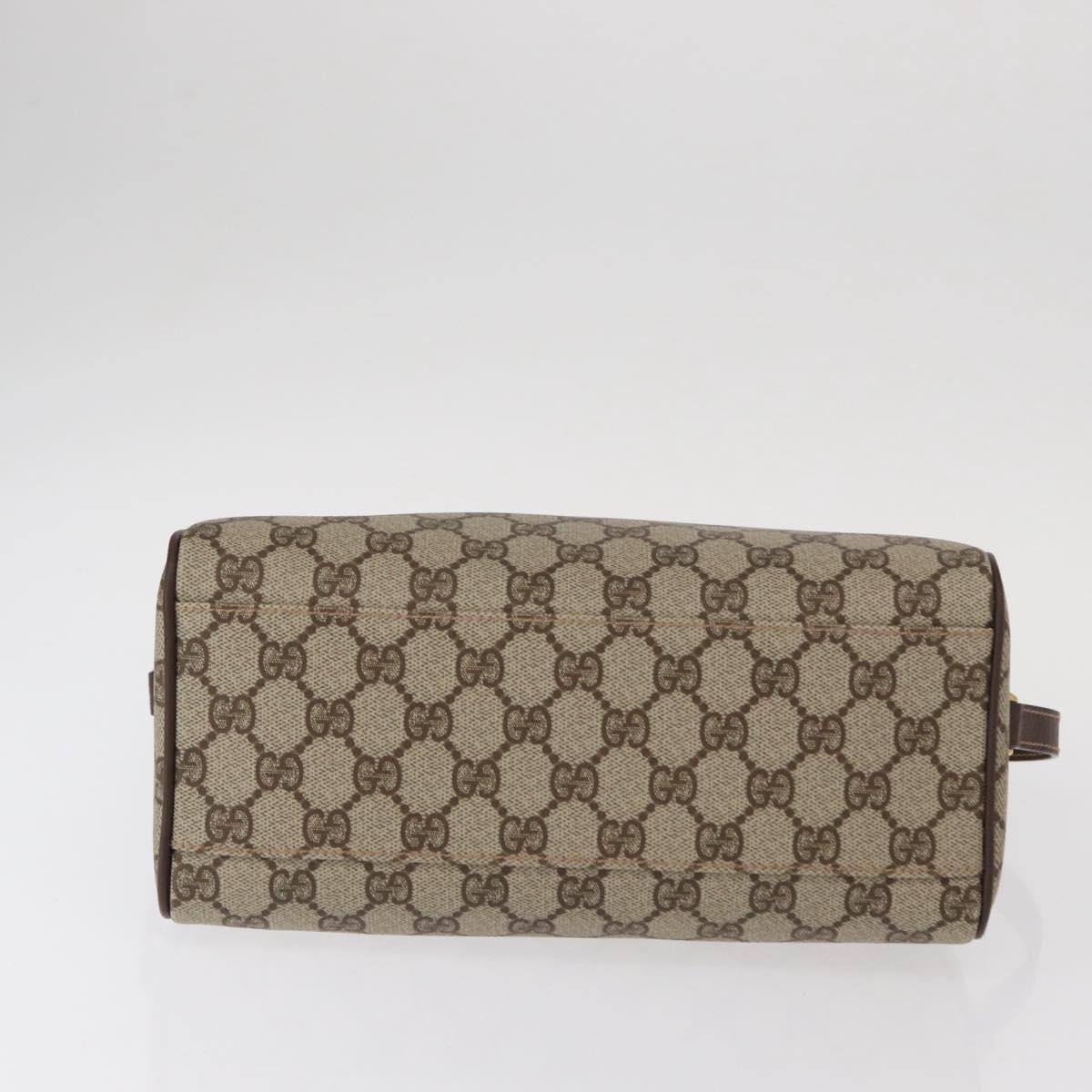 GUCCI GG Supreme Shoulder Bag PVC Beige Gold 001 115 6595 Auth 153003