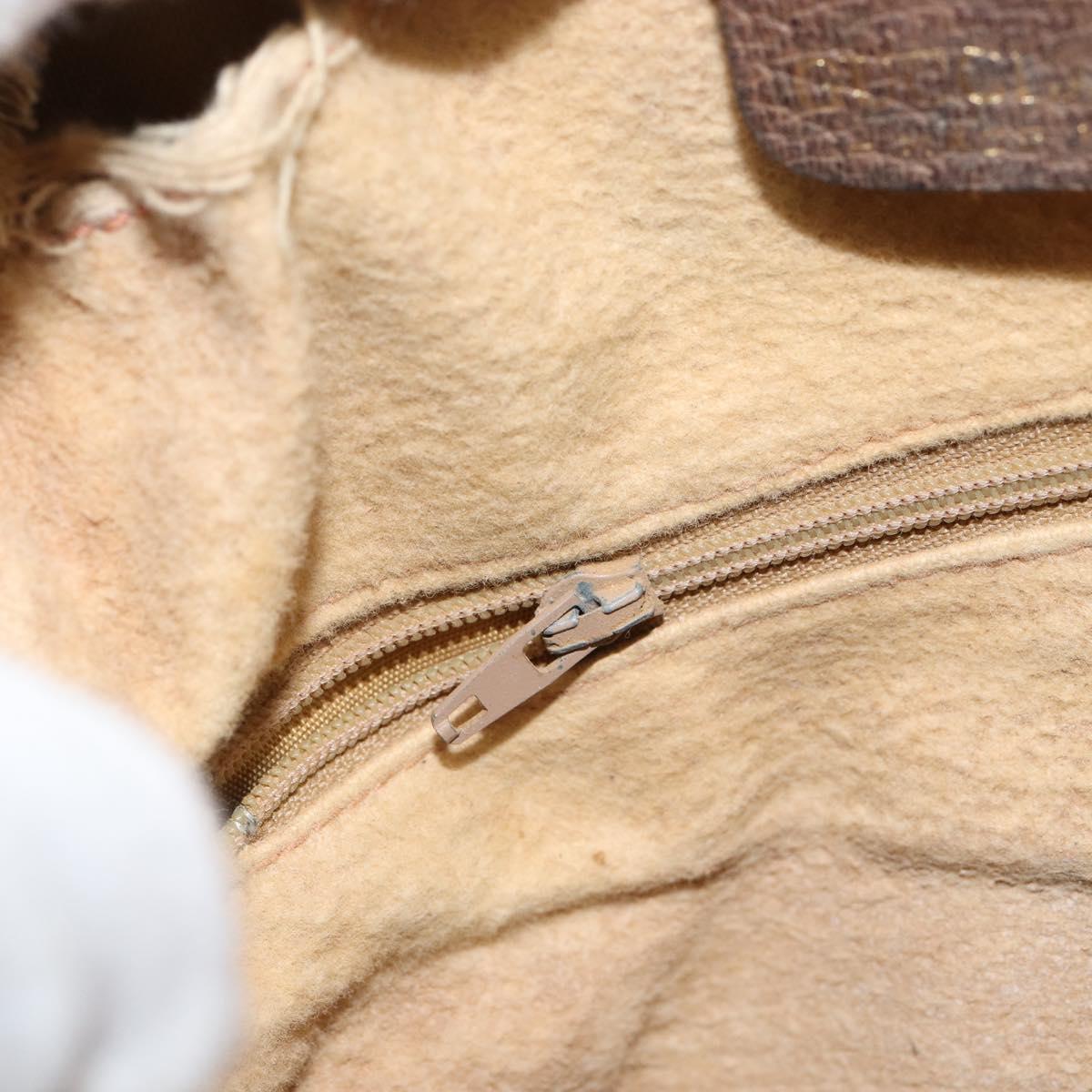 GUCCI GG Supreme Web Sherry Line Shoulder Bag PVC Beige Gold 010 378 Auth 153004