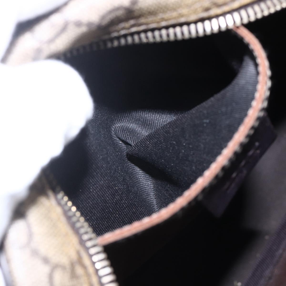 GUCCI GG Supreme Shoulder Bag PVC Beige Gold 233268 Auth 153011