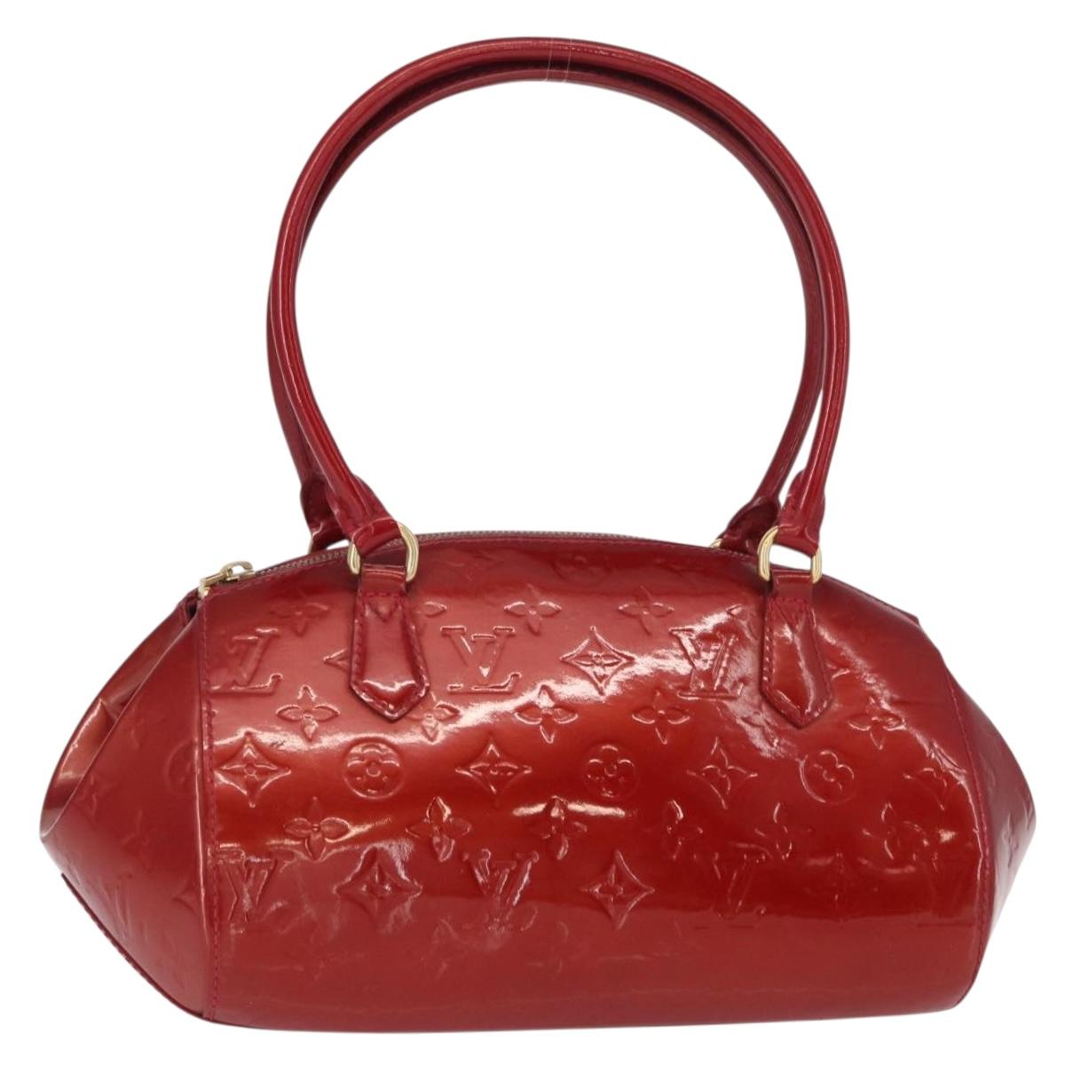 LOUIS VUITTON Monogram Vernis Sherwood PM Bag Pomme D'amour M91494 Auth 153021