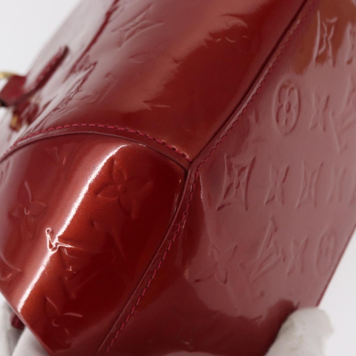 LOUIS VUITTON Monogram Vernis Sherwood PM Bag Pomme D'amour M91494 Auth 153021