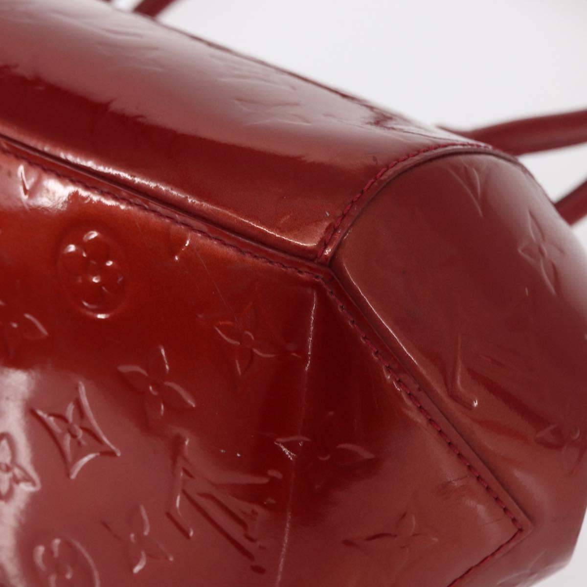 LOUIS VUITTON Monogram Vernis Sherwood PM Bag Pomme D'amour M91494 Auth 153021