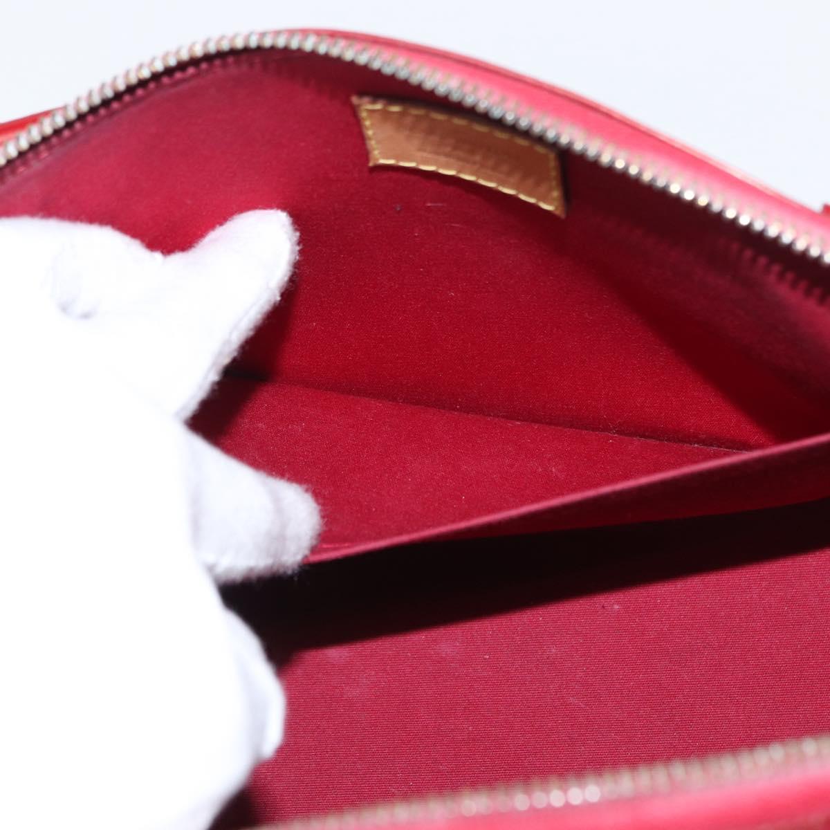 LOUIS VUITTON Monogram Vernis Sherwood PM Bag Pomme D'amour M91494 Auth 153021