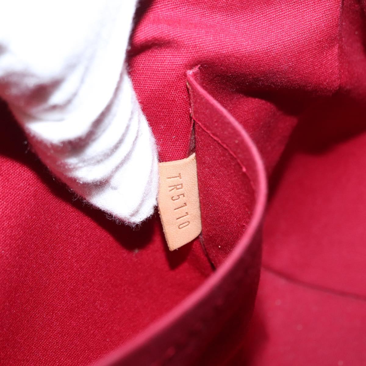 LOUIS VUITTON Monogram Vernis Sherwood PM Bag Pomme D'amour M91494 Auth 153021