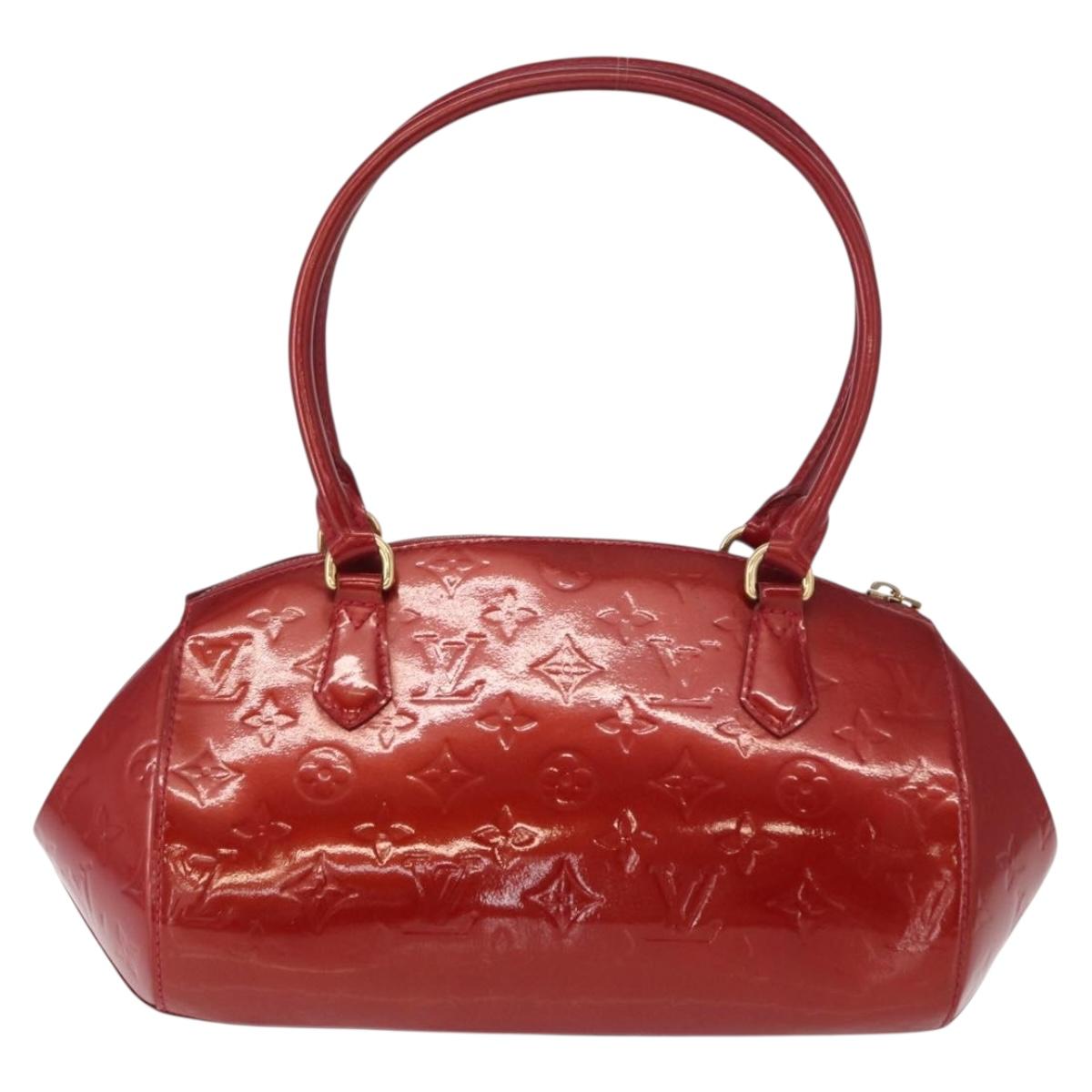 LOUIS VUITTON Monogram Vernis Sherwood PM Bag Pomme D'amour M91494 Auth 153021