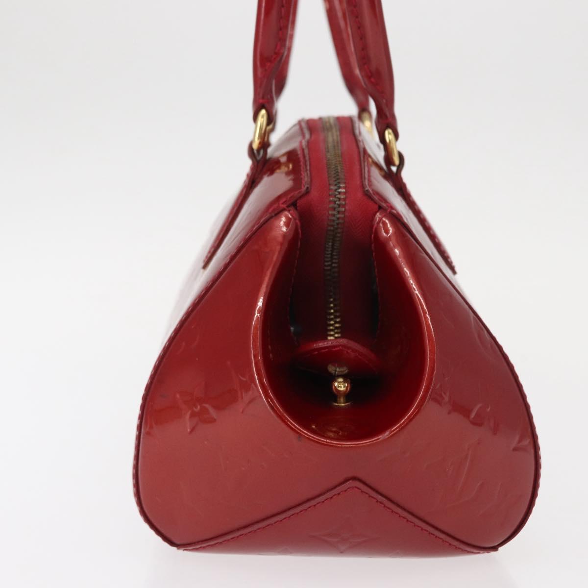 LOUIS VUITTON Monogram Vernis Sherwood PM Bag Pomme D'amour M91494 Auth 153021