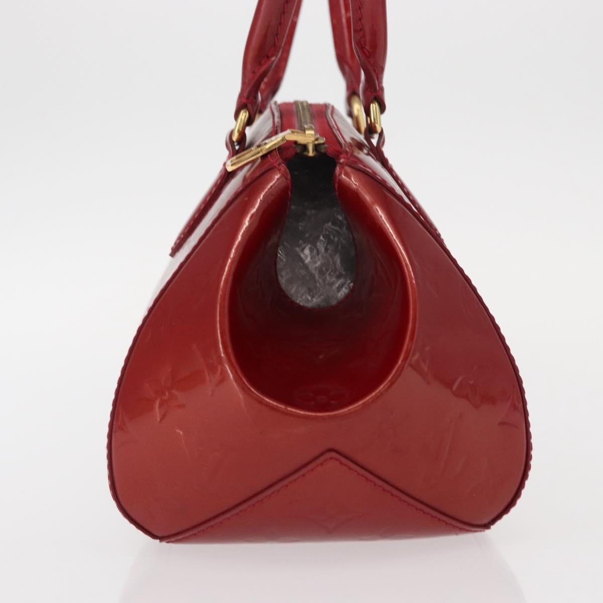 LOUIS VUITTON Monogram Vernis Sherwood PM Bag Pomme D'amour M91494 Auth 153021