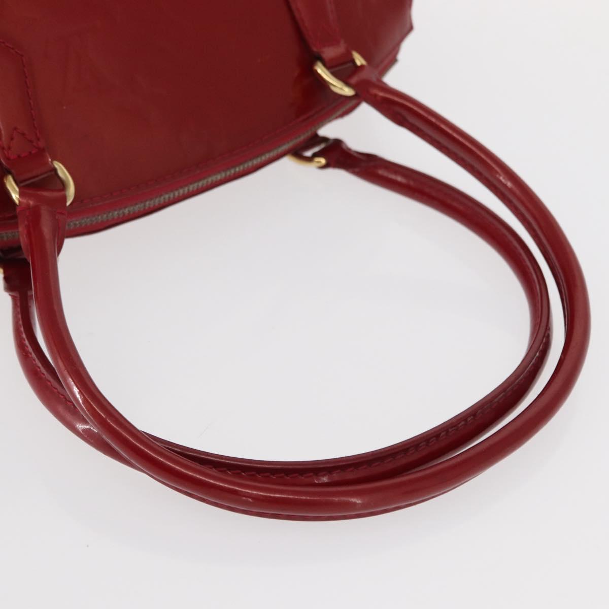 LOUIS VUITTON Monogram Vernis Sherwood PM Bag Pomme D'amour M91494 Auth 153021