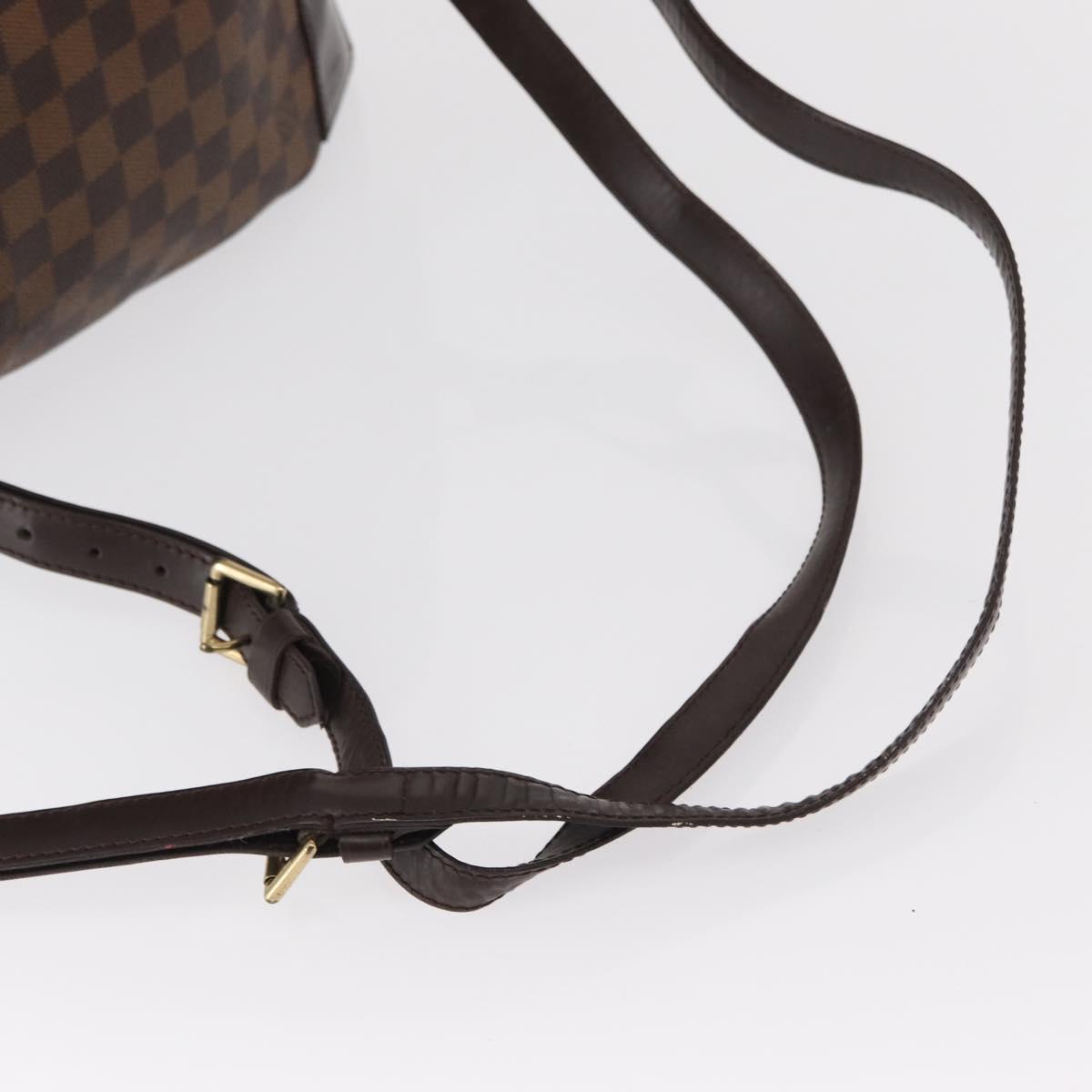 LOUIS VUITTON Damier Ebene Soho Backpack N51132 LV Auth 153022