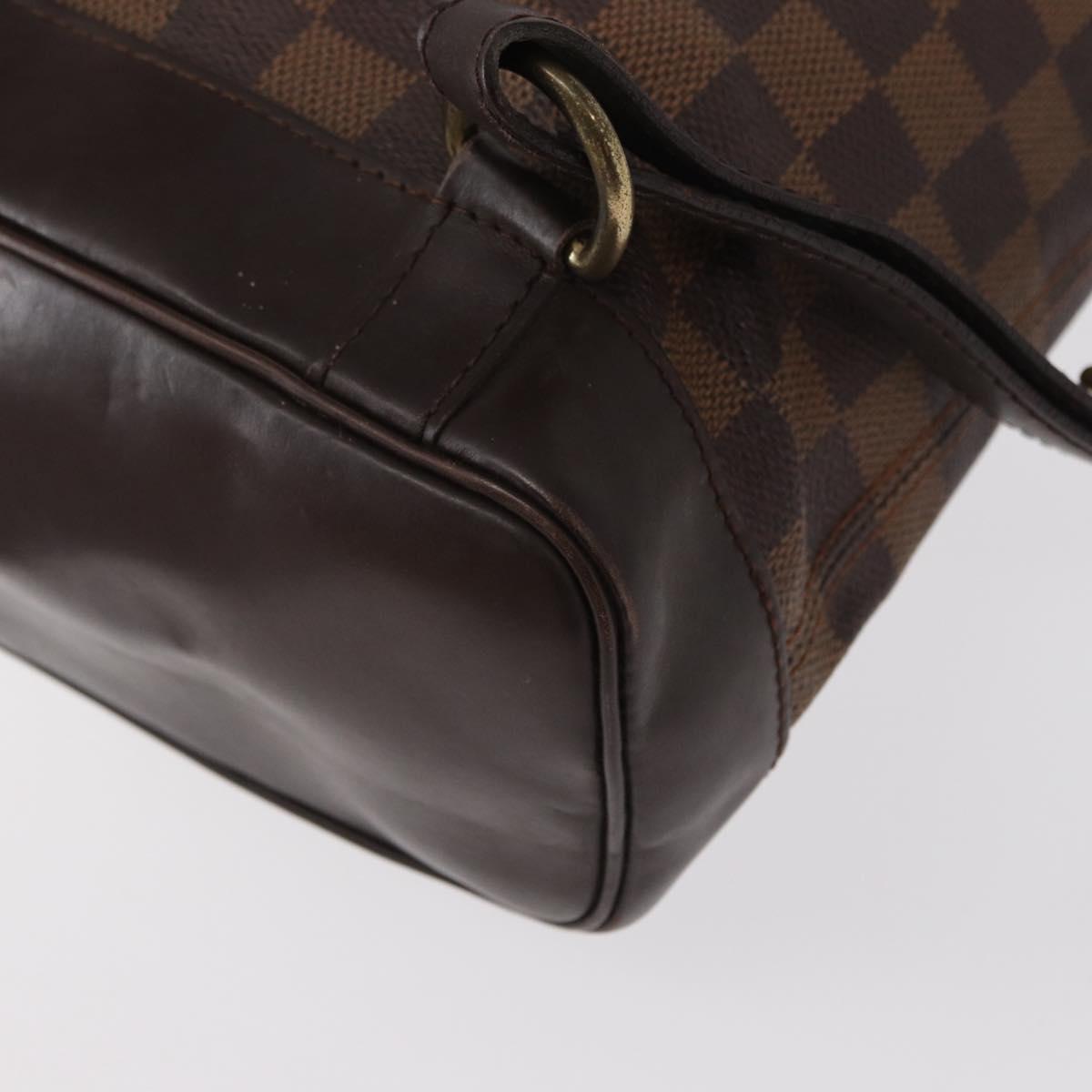 LOUIS VUITTON Damier Ebene Soho Backpack N51132 LV Auth 153022