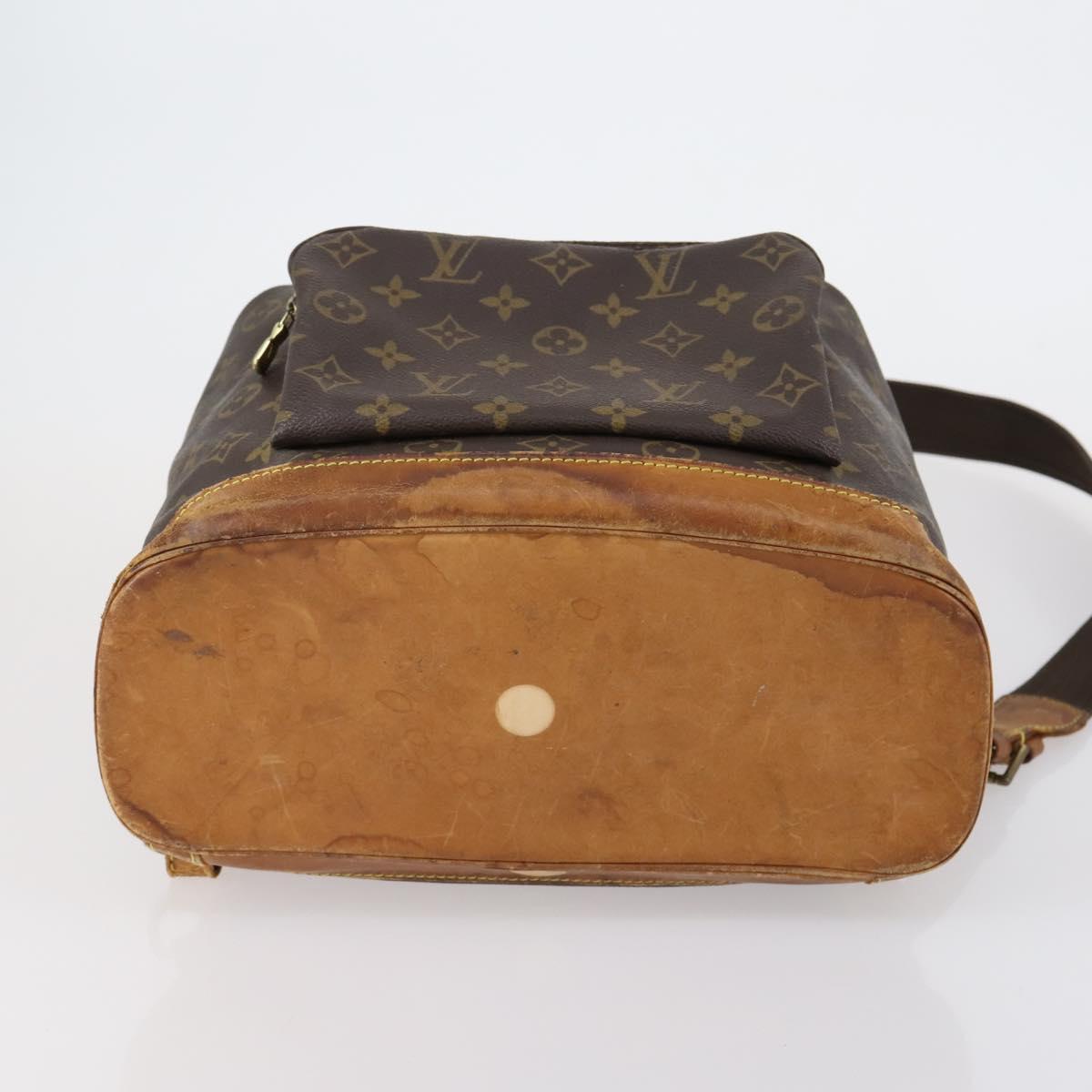 LOUIS VUITTON Monogram Montsouris GM Backpack M51135 LV Auth 153023