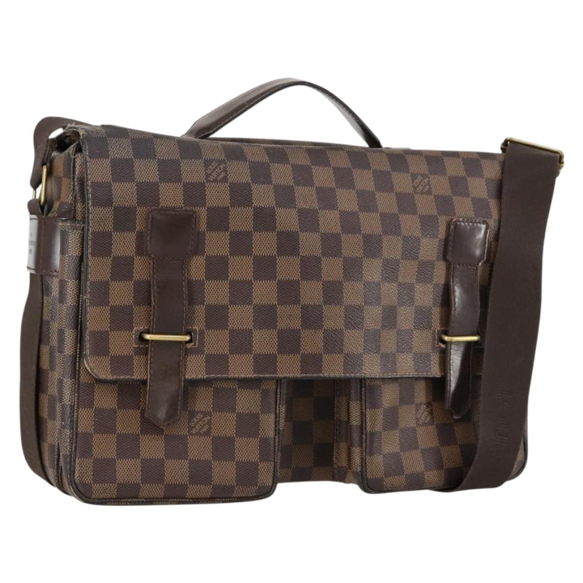 LOUIS VUITTON Damier Ebene Broadway Shoulder Bag N42270 LV Auth 153027