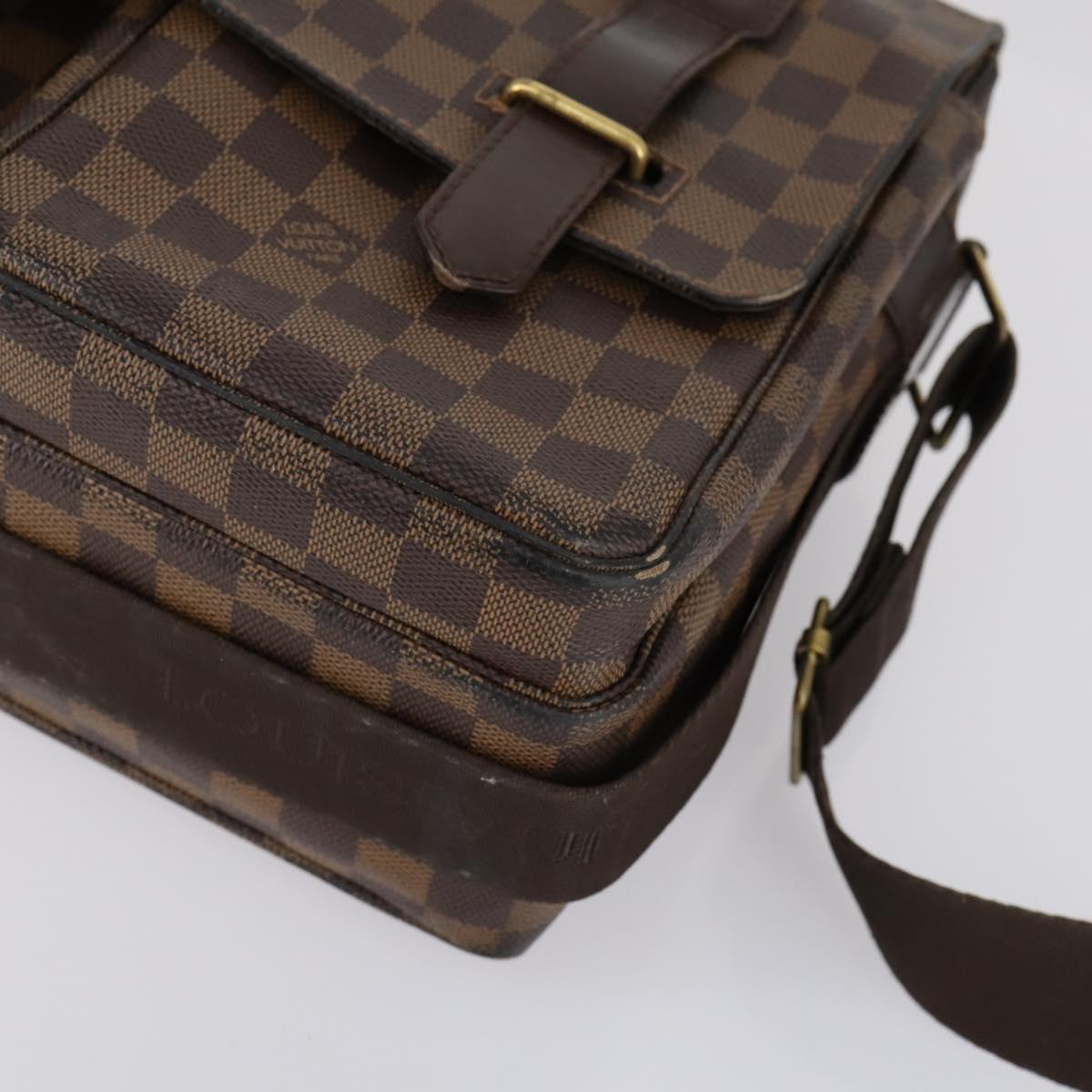 LOUIS VUITTON Damier Ebene Broadway Shoulder Bag N42270 LV Auth 153027