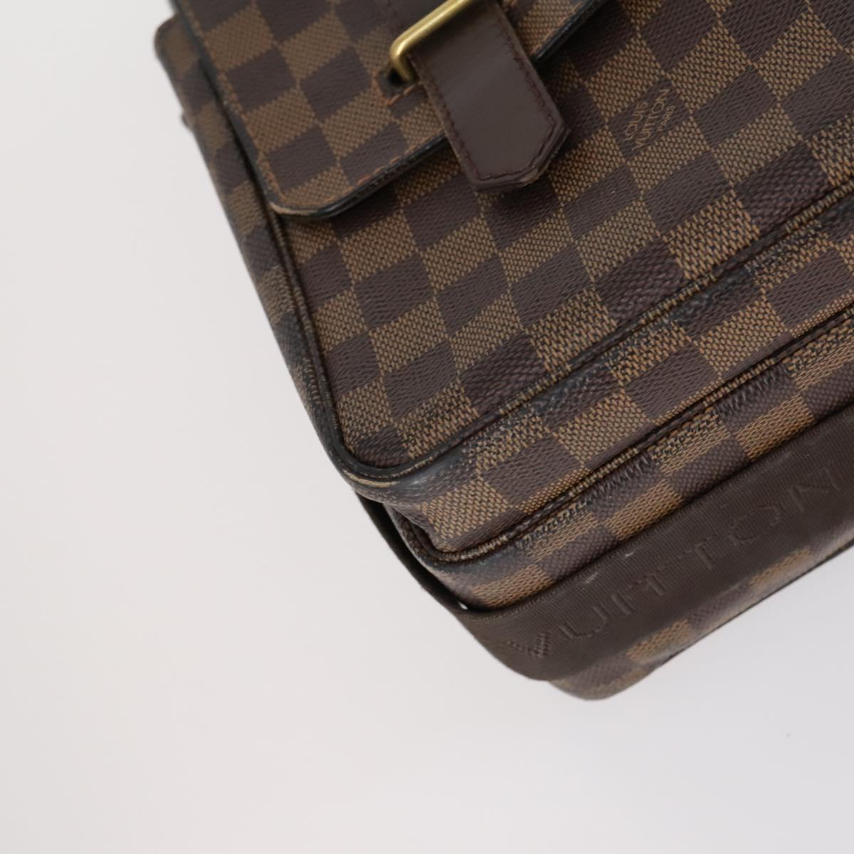 LOUIS VUITTON Damier Ebene Broadway Shoulder Bag N42270 LV Auth 153027