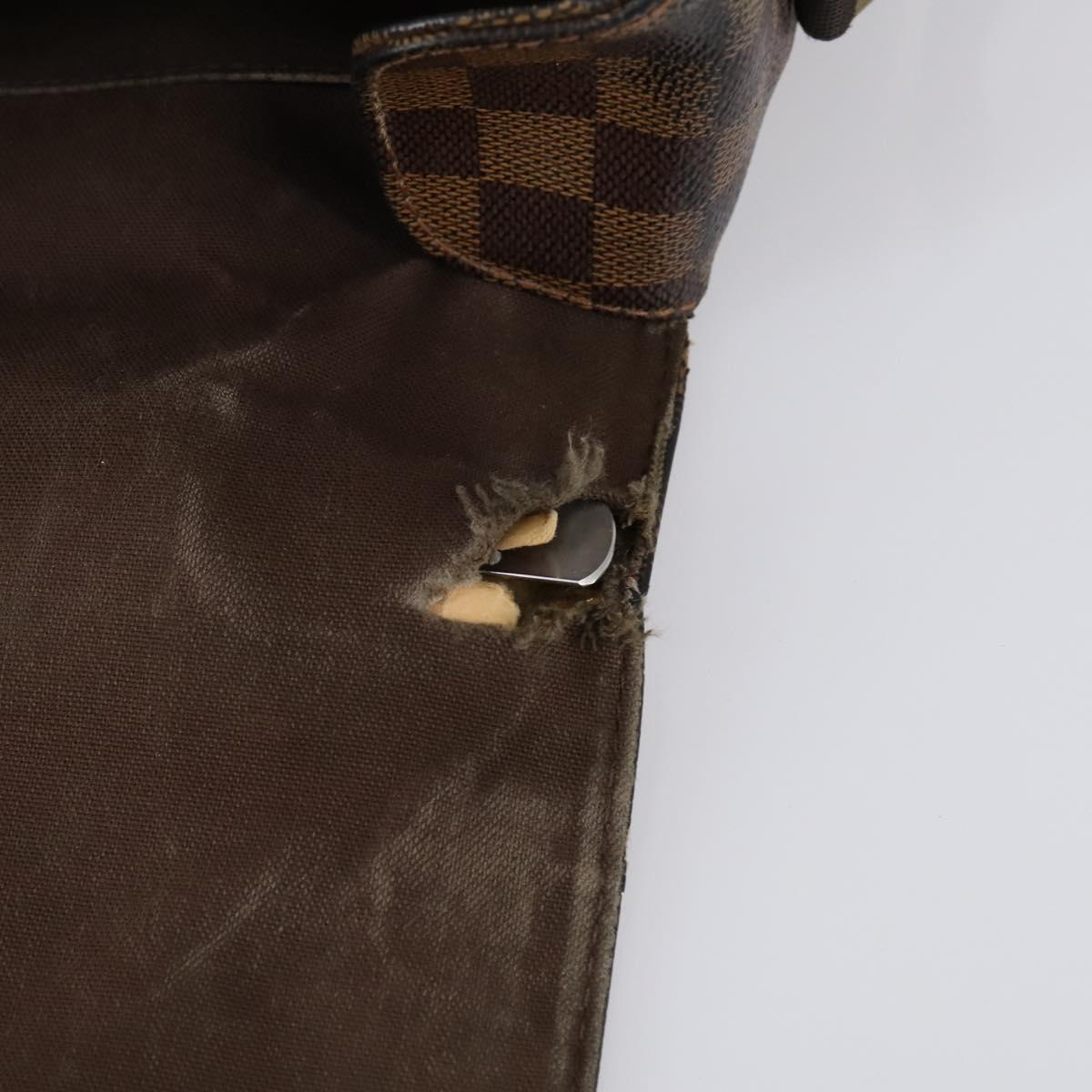 LOUIS VUITTON Damier Ebene Broadway Shoulder Bag N42270 LV Auth 153027