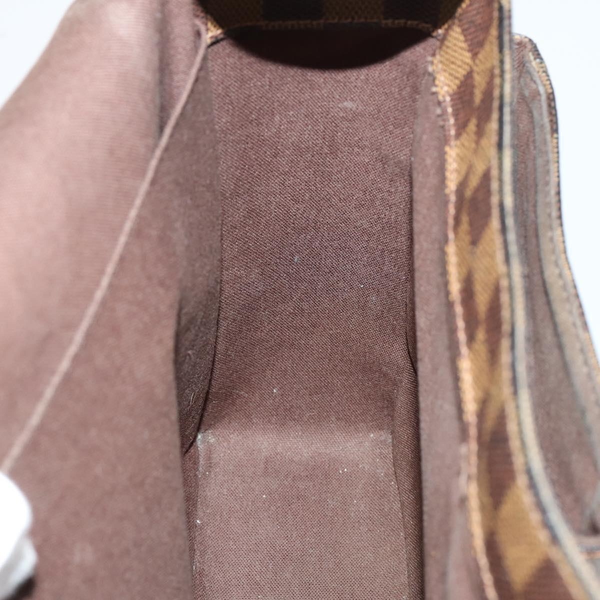 LOUIS VUITTON Damier Ebene Broadway Shoulder Bag N42270 LV Auth 153027