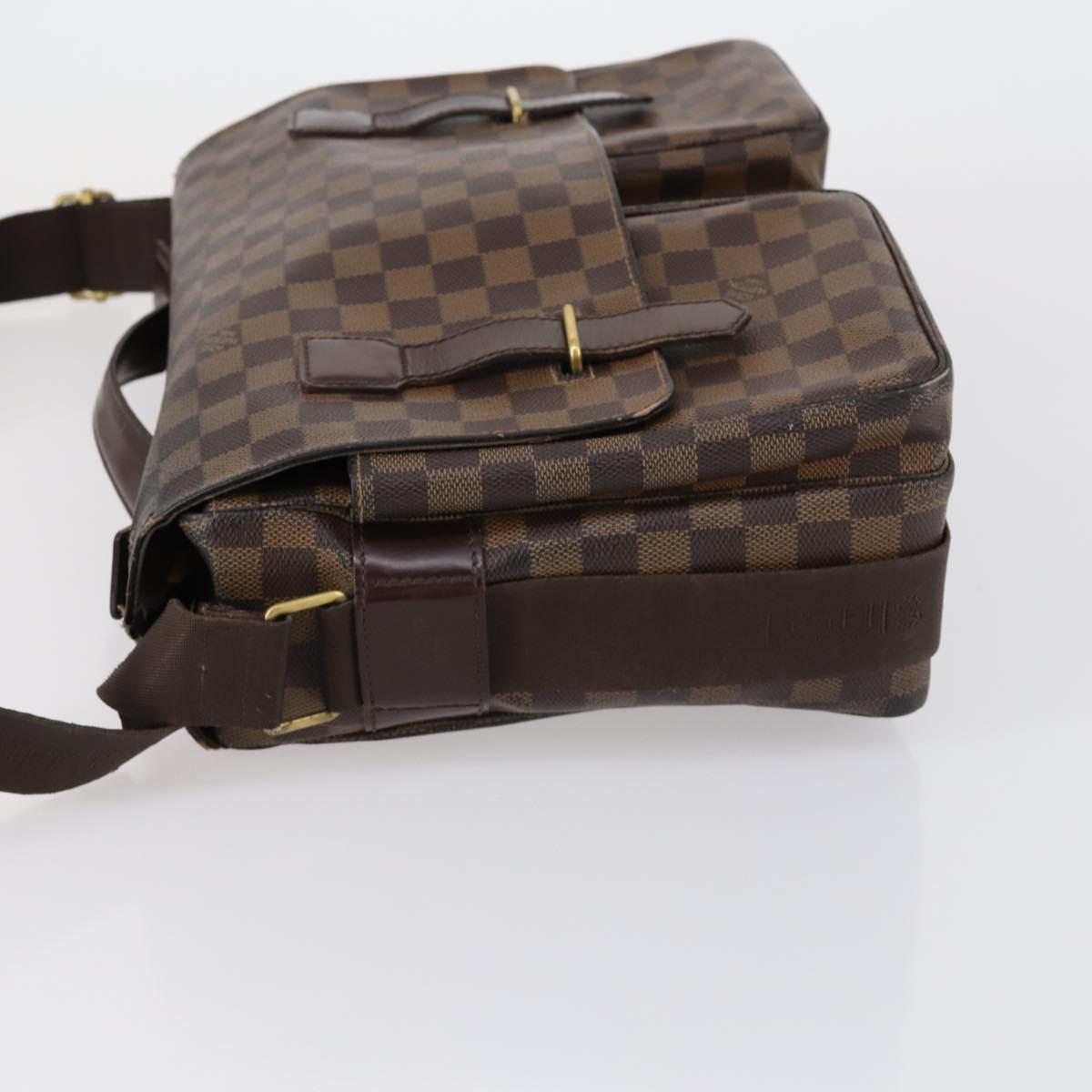 LOUIS VUITTON Damier Ebene Broadway Shoulder Bag N42270 LV Auth 153027