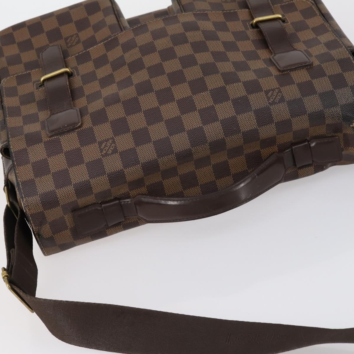LOUIS VUITTON Damier Ebene Broadway Shoulder Bag N42270 LV Auth 153027