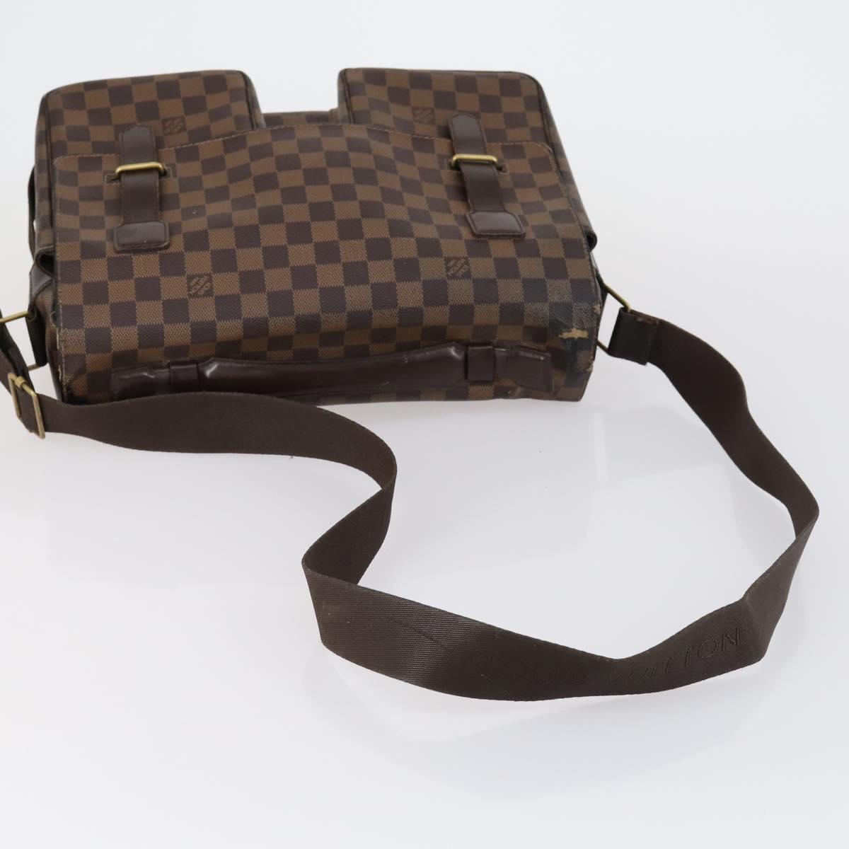 LOUIS VUITTON Damier Ebene Broadway Shoulder Bag N42270 LV Auth 153027
