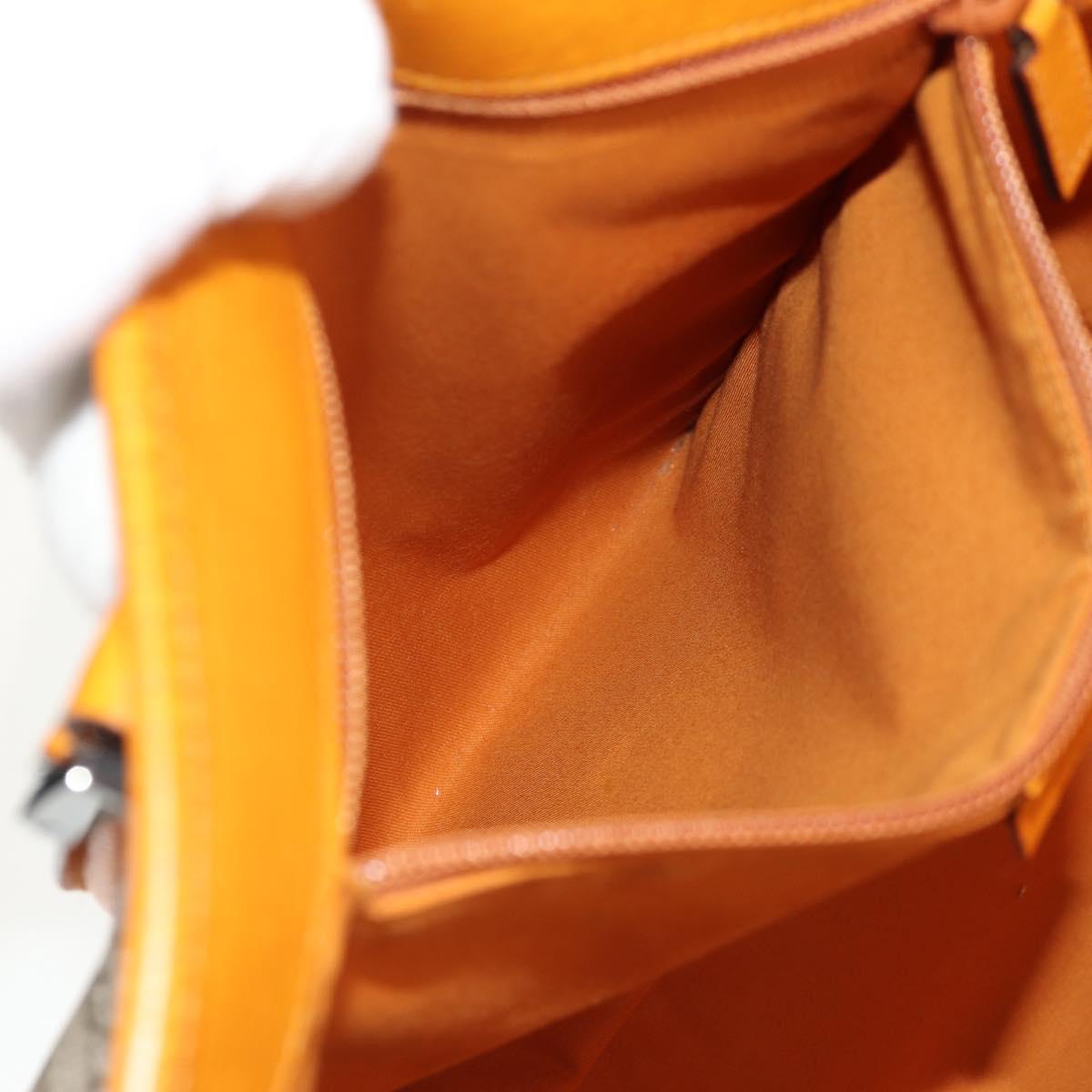 GUCCI GG Supreme Tote Bag PVC Beige Silver 114288 Auth 153030V