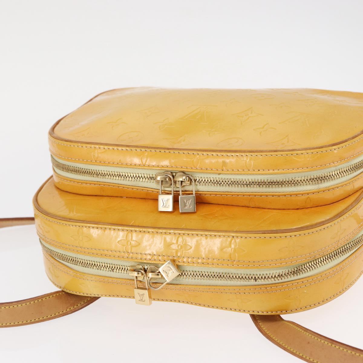 LOUIS VUITTON Monogram Vernis Marley Backpack Gris M91038 LV Auth 153042