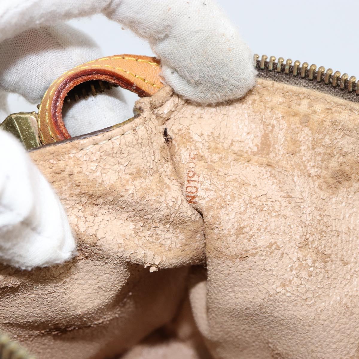 LOUIS VUITTON Monogram Trousse Patte Pression Cosmetic Pouch M47636 Auth 153054