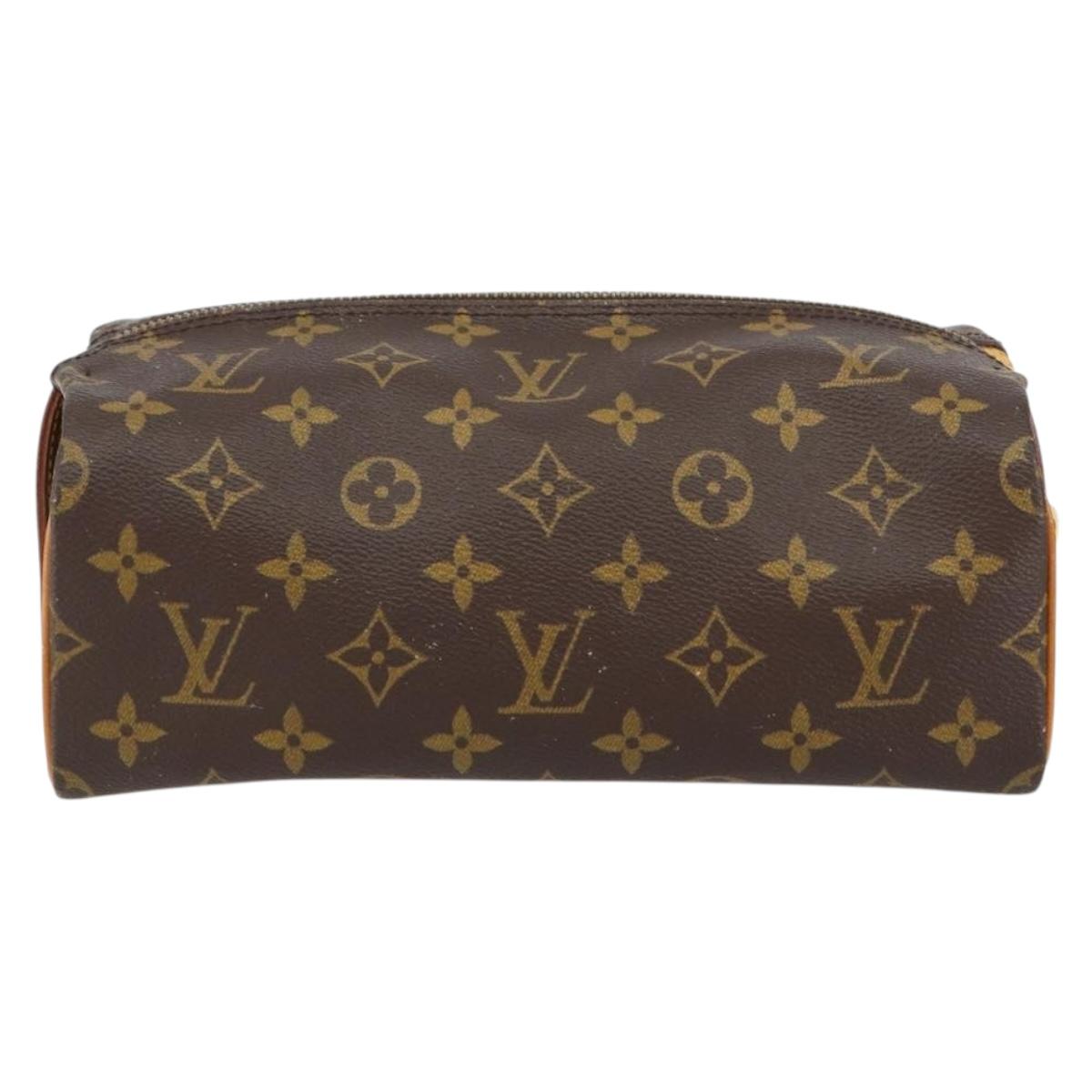 LOUIS VUITTON Monogram Trousse Patte Pression Cosmetic Pouch M47636 Auth 153054