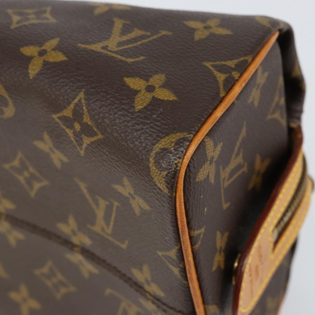 LOUIS VUITTON Monogram Trousse Patte Pression Cosmetic Pouch M47636 Auth 153054