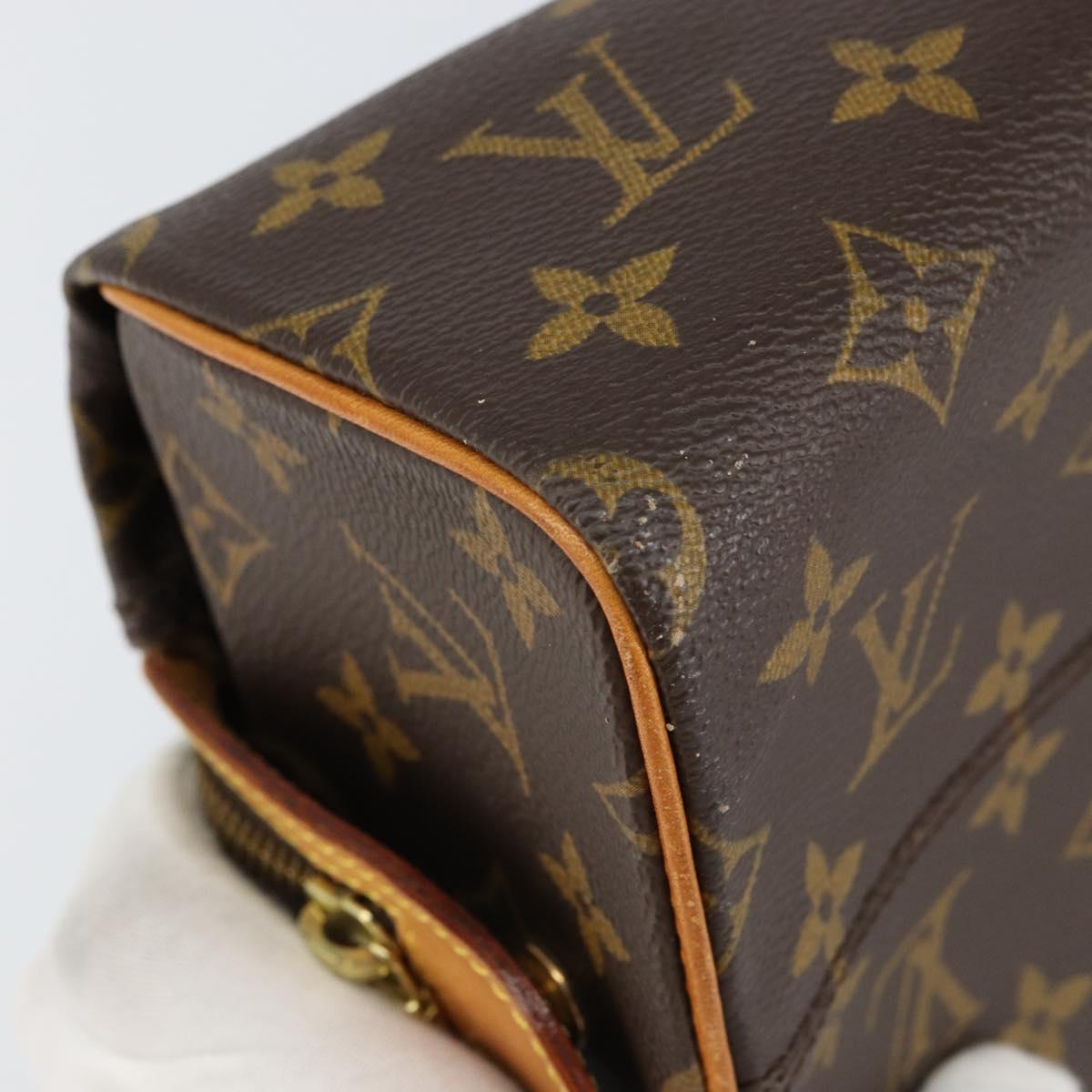 LOUIS VUITTON Monogram Trousse Patte Pression Cosmetic Pouch M47636 Auth 153054