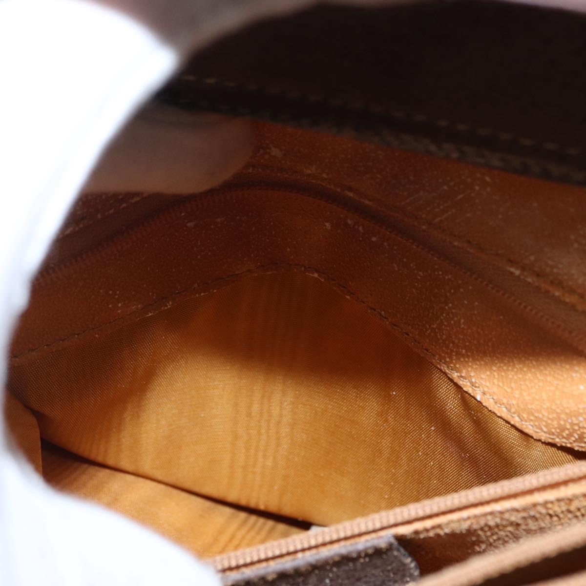 GUCCI Bamboo Tote Bag Leather Brown Gold 002 2853 0260 0 Auth 153064