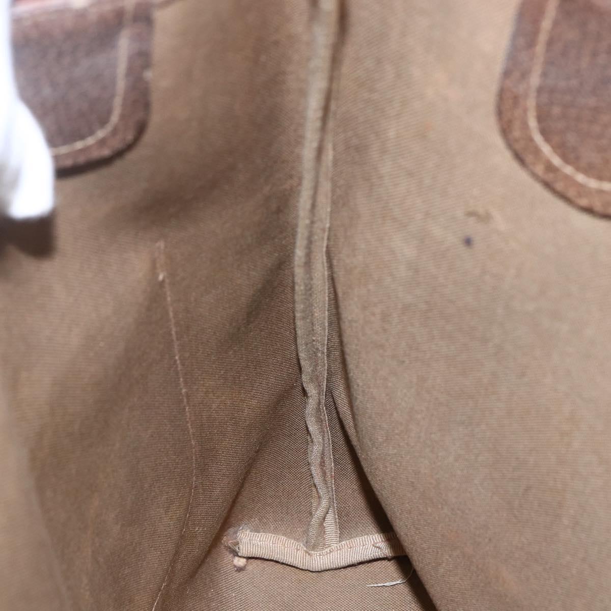 GUCCI GG Supreme Web Sherry Line Tote Bag PVC Beige Red 39 02 003 Auth 153071