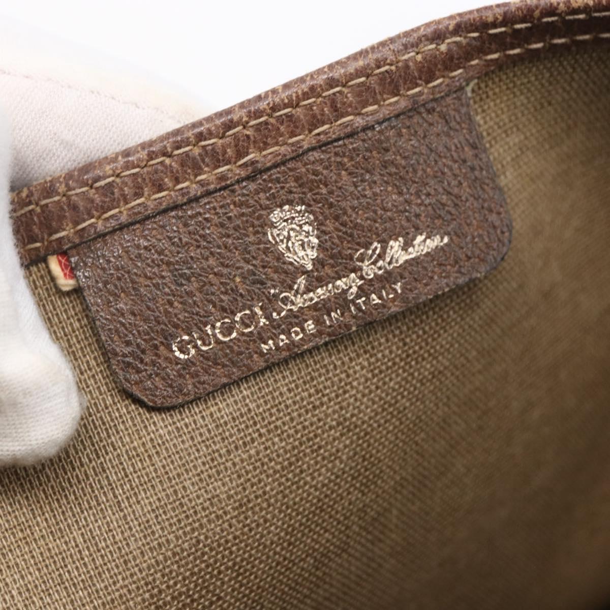 GUCCI GG Supreme Web Sherry Line Tote Bag PVC Beige Red 39 02 003 Auth 153072