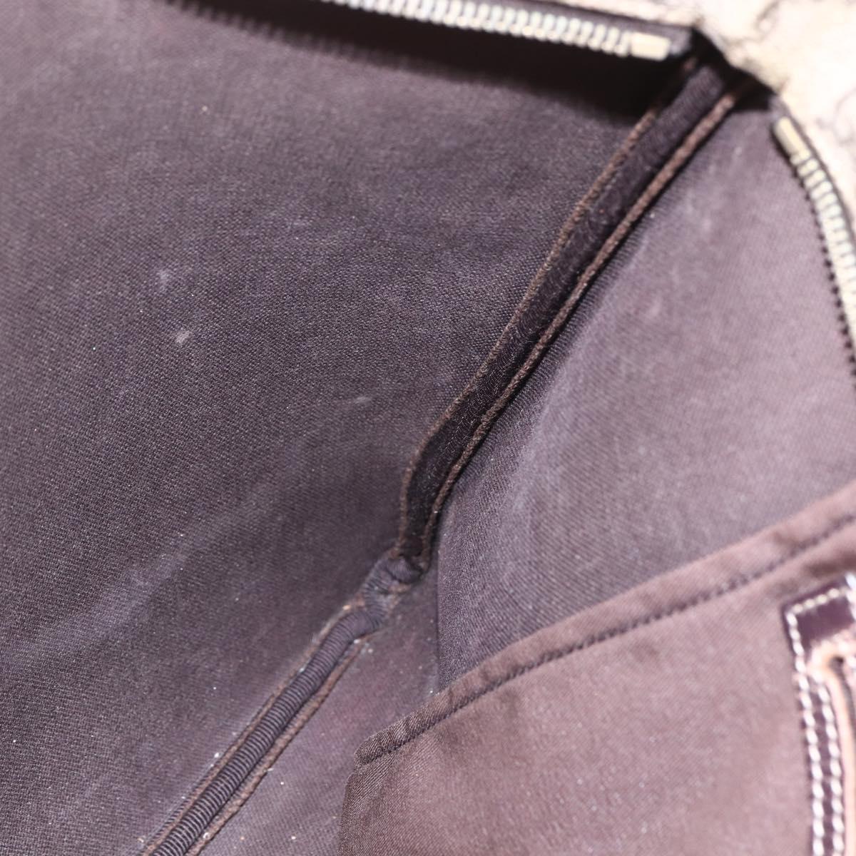 GUCCI GG Supreme Shoulder Bag PVC Beige Gold 201446 Auth 153075