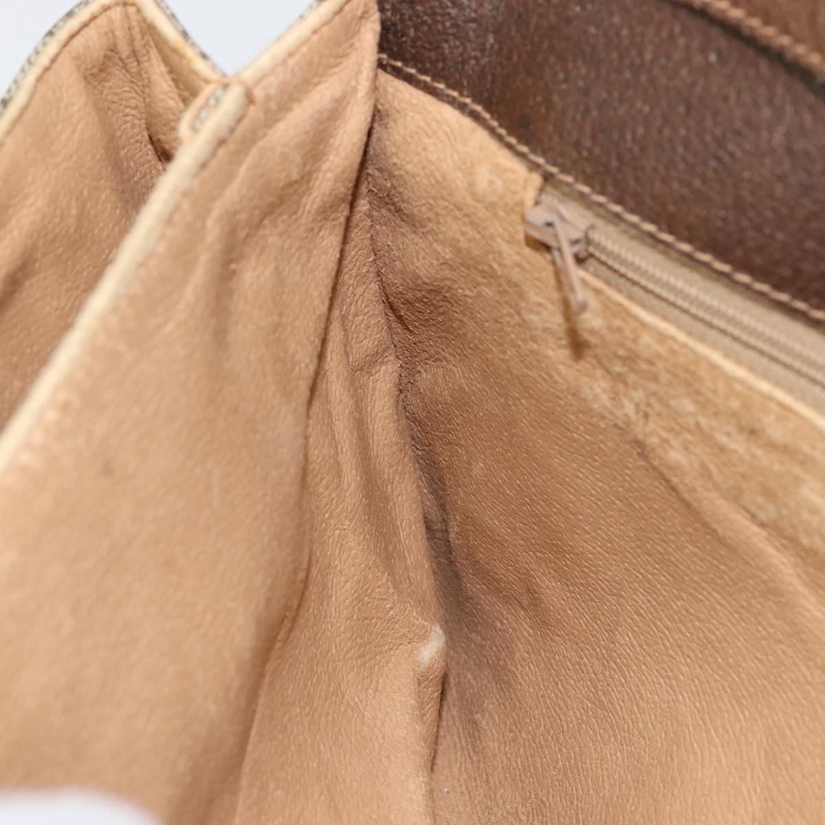 GUCCI GG Supreme Shoulder Bag PVC Beige Gold 56 02 504 Auth 153077