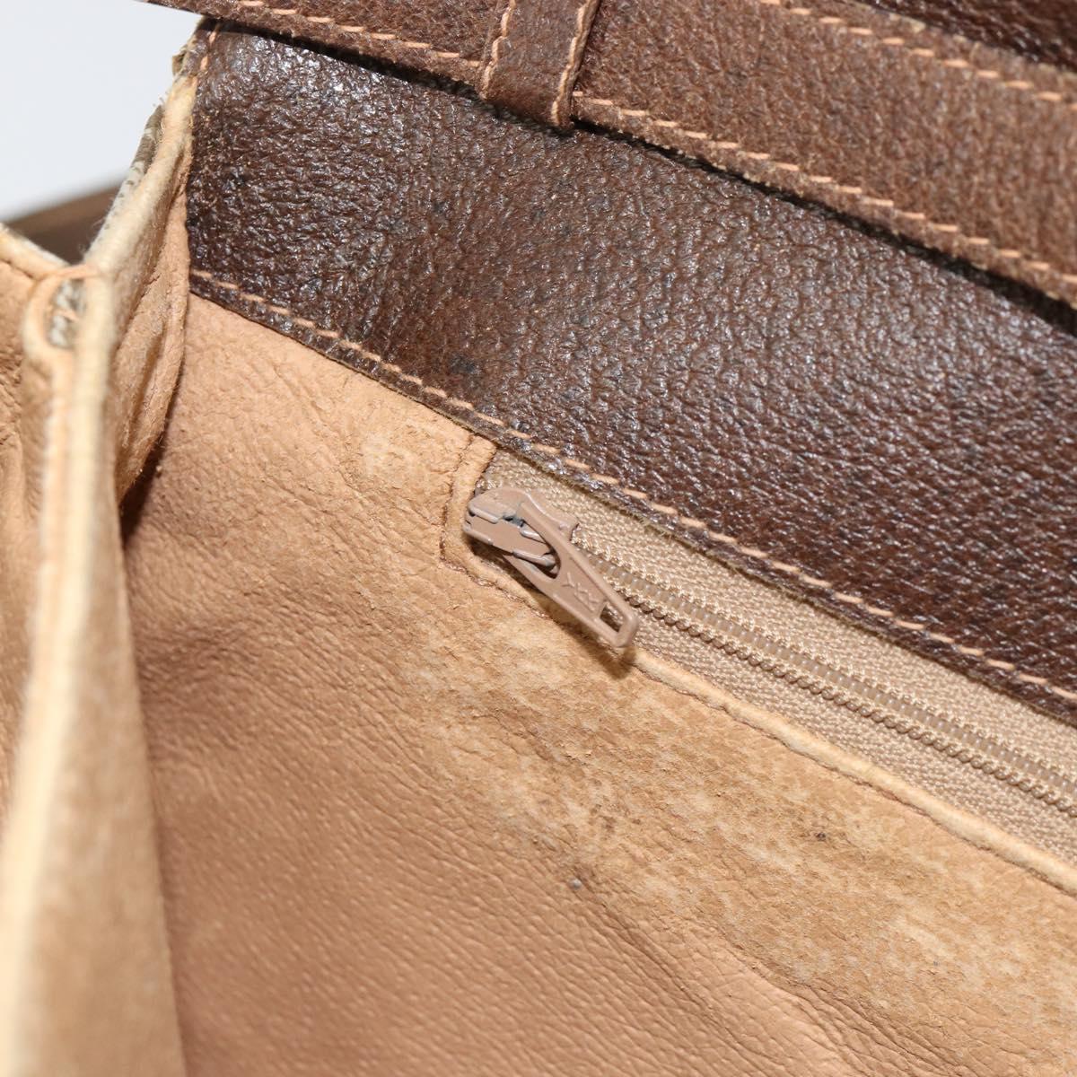 GUCCI GG Supreme Shoulder Bag PVC Beige Gold 56 02 504 Auth 153077