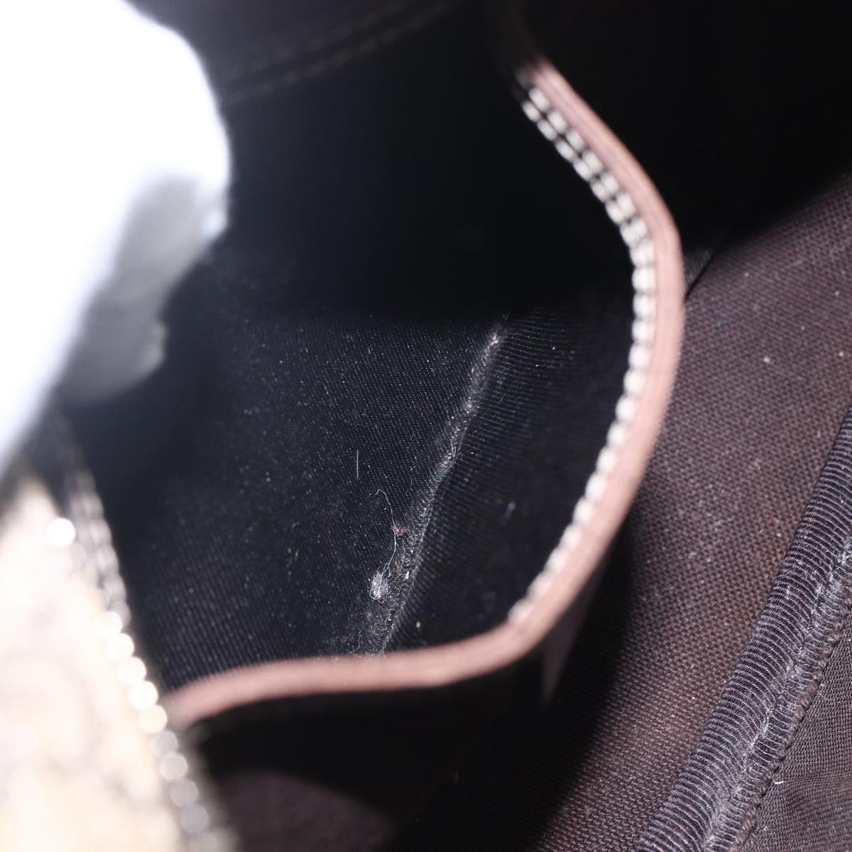 GUCCI GG Supreme Shoulder Bag PVC Beige Gold 201447 Auth 153078