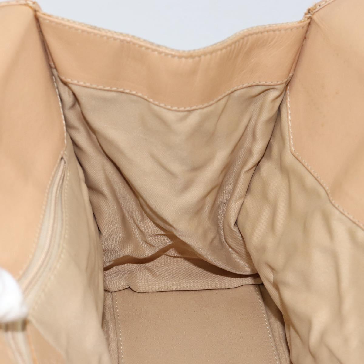 GUCCI GG Canvas Jackie Shoulder Bag Beige Silver 002 1067 2123 Auth 153080