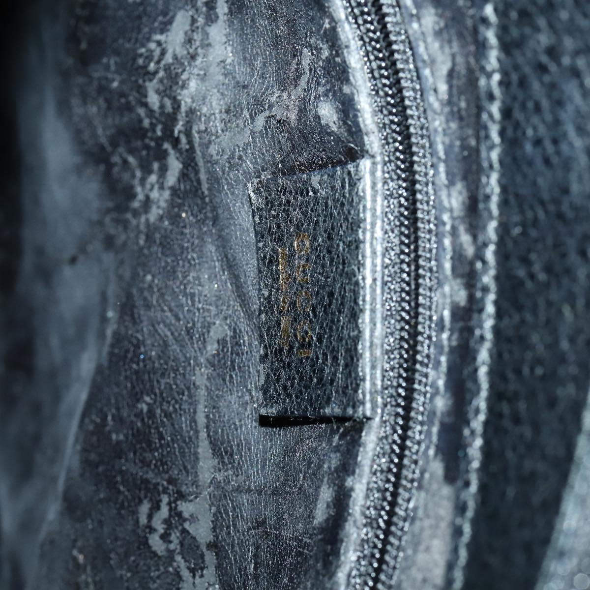 GUCCI Bamboo Hand Bag Leather Black Gold 001 2122 3006 Auth 153081