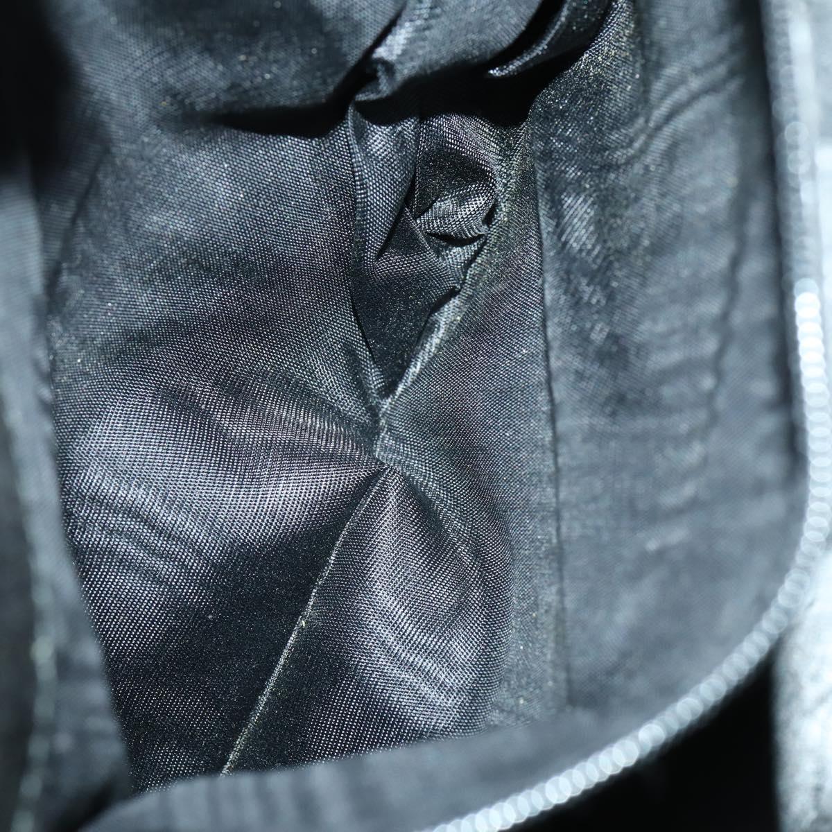 GUCCI Bamboo Hand Bag Leather Black Gold 001 2122 3006 Auth 153081