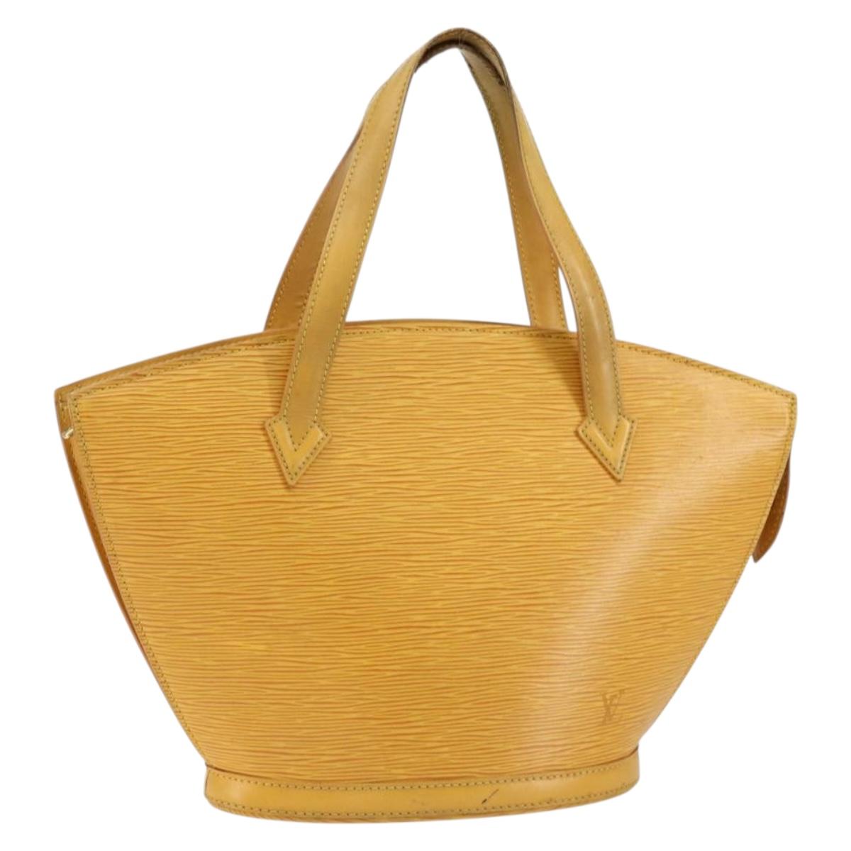 LOUIS VUITTON Epi Saint Jacques Hand Bag Yellow M52279 LV Auth 153084