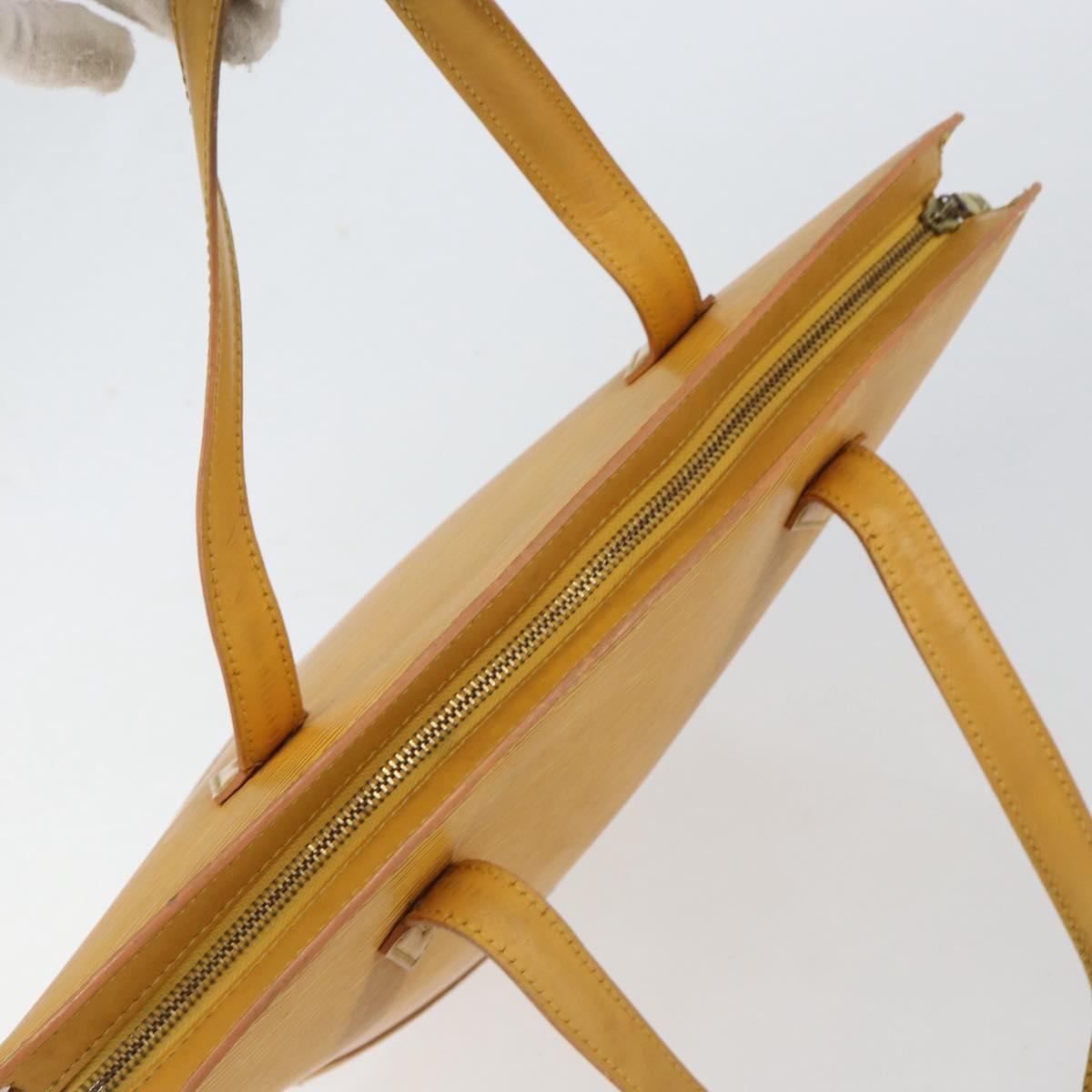 LOUIS VUITTON Epi Saint Jacques Hand Bag Yellow M52279 LV Auth 153084