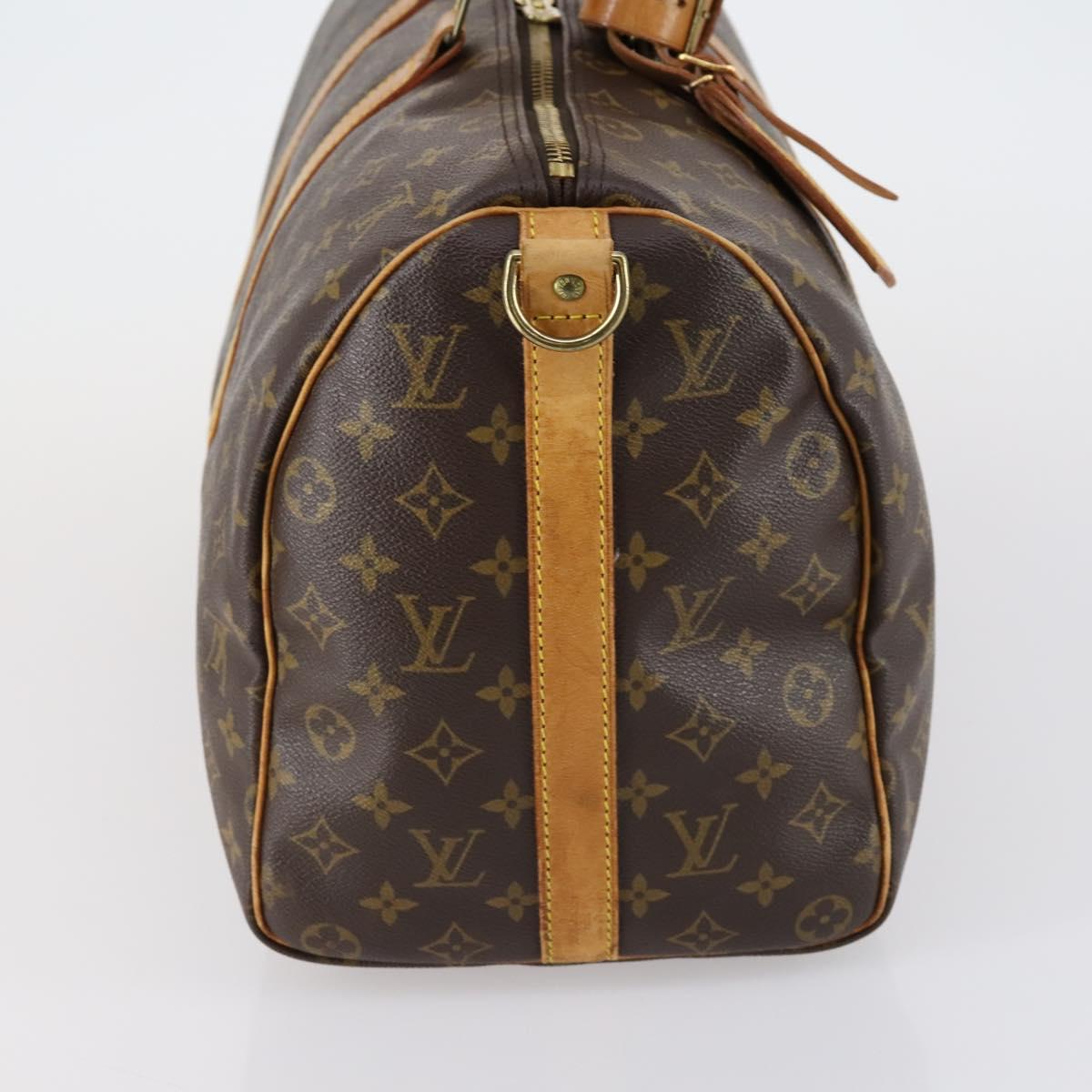 LOUIS VUITTON Monogram Keepall Bandouliere 45 Boston Bag M41418 LV Auth 153085