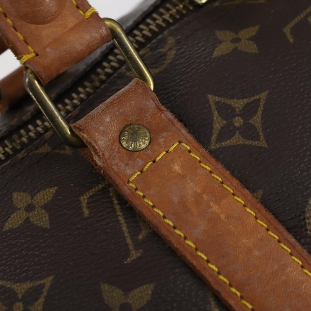 LOUIS VUITTON Monogram Keepall 55 Boston Bag M41424 LV Auth 153089