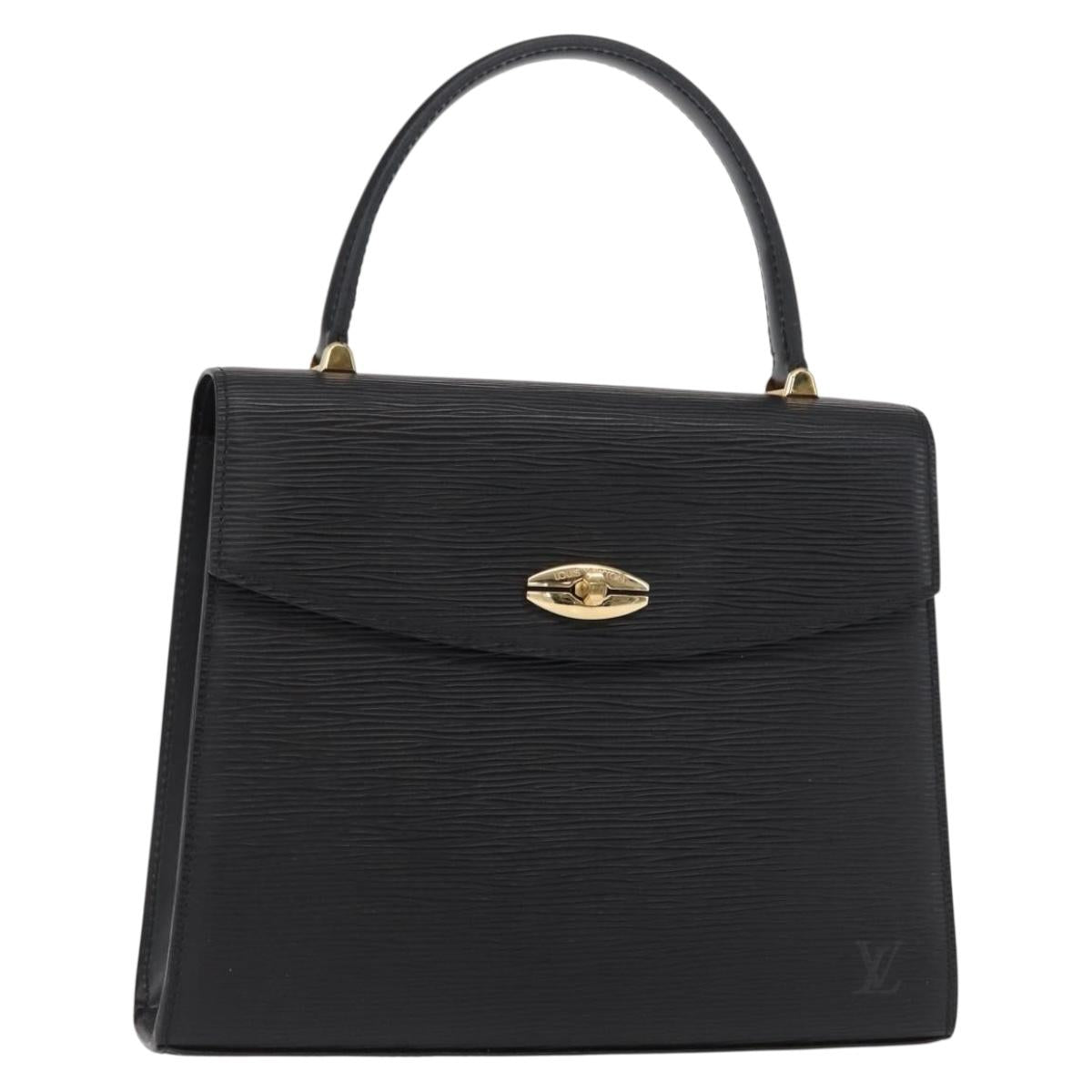 LOUIS VUITTON Epi Malesherbes Hand Bag Black M52372 LV Auth 153094