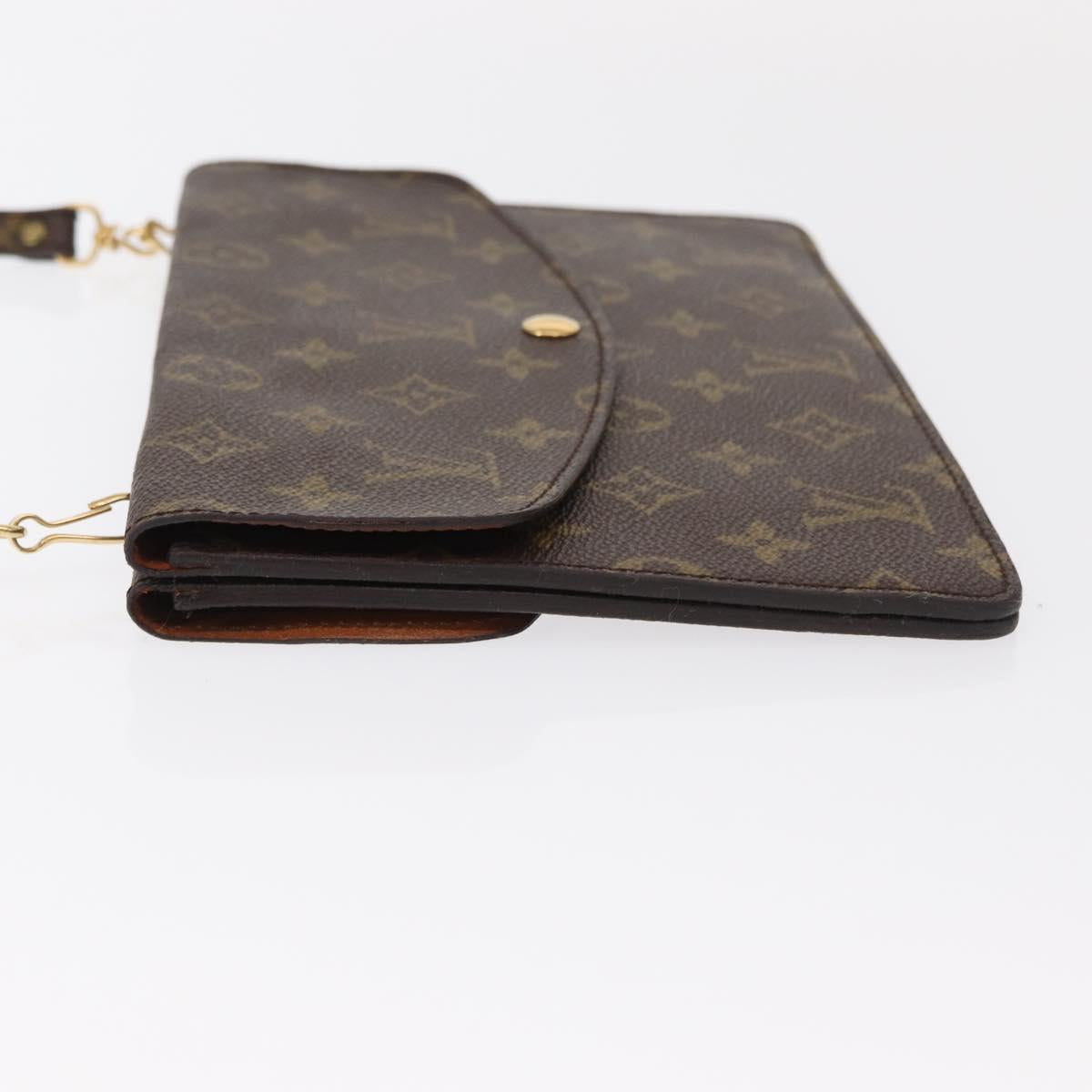 LOUIS VUITTON Monogram Double Rabat Shoulder Bag M51815 LV Auth 153097