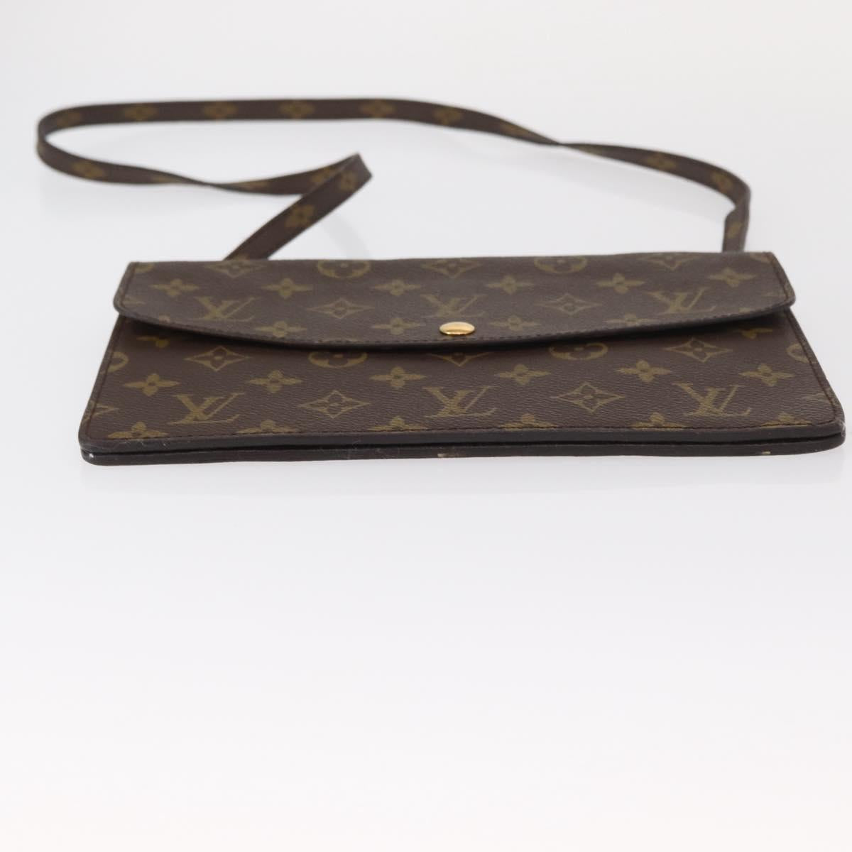 LOUIS VUITTON Monogram Double Rabat Shoulder Bag M51815 LV Auth 153097