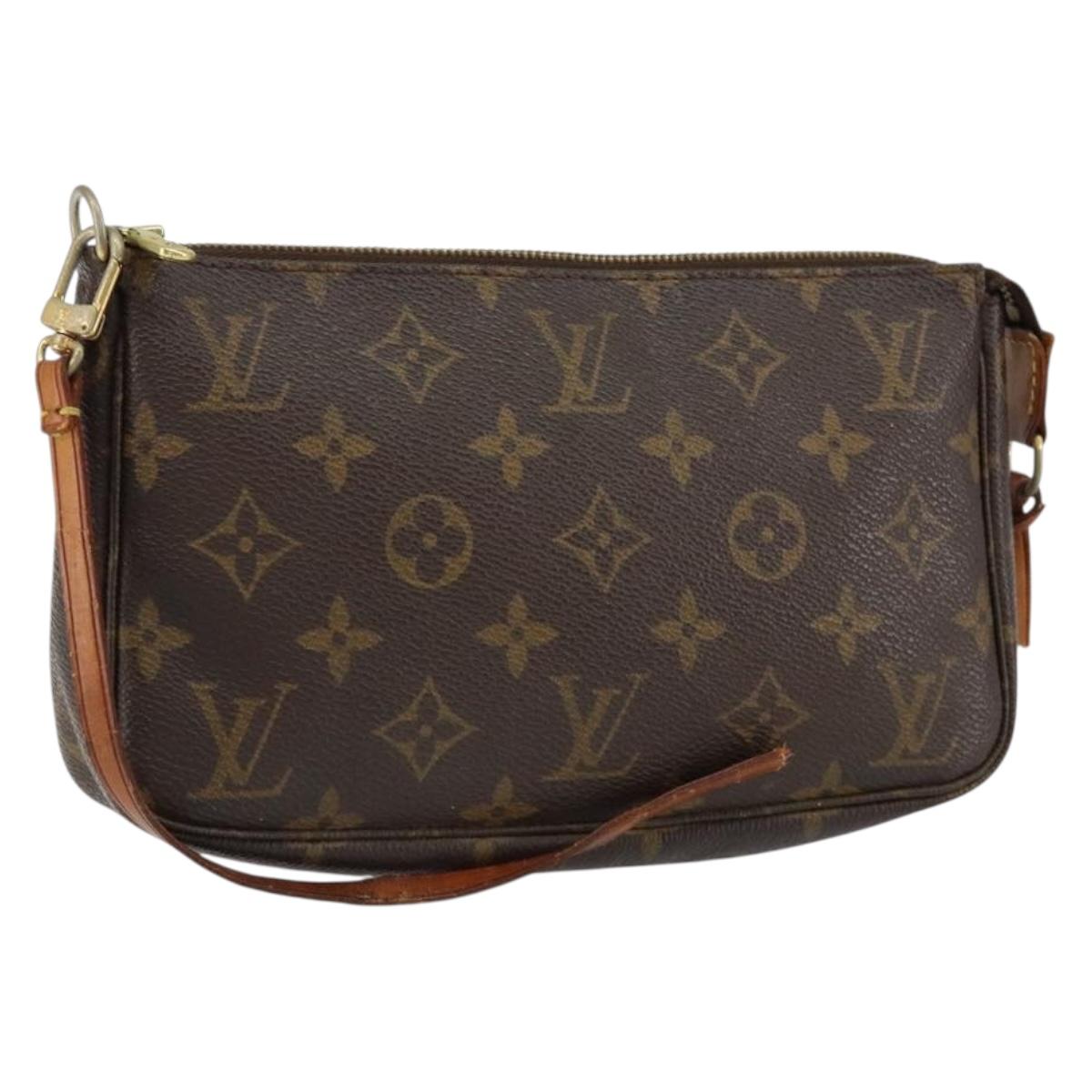 LOUIS VUITTON Monogram Pochette Accessoires Pouch M51980 LV Auth 153103