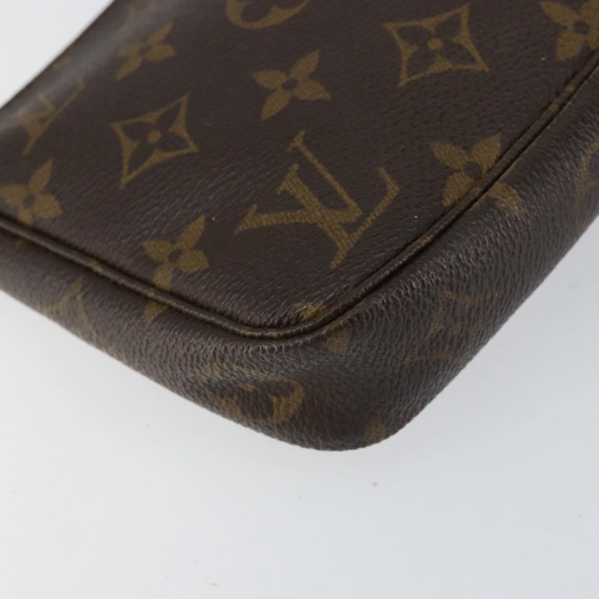 LOUIS VUITTON Monogram Pochette Accessoires Pouch M51980 LV Auth 153103